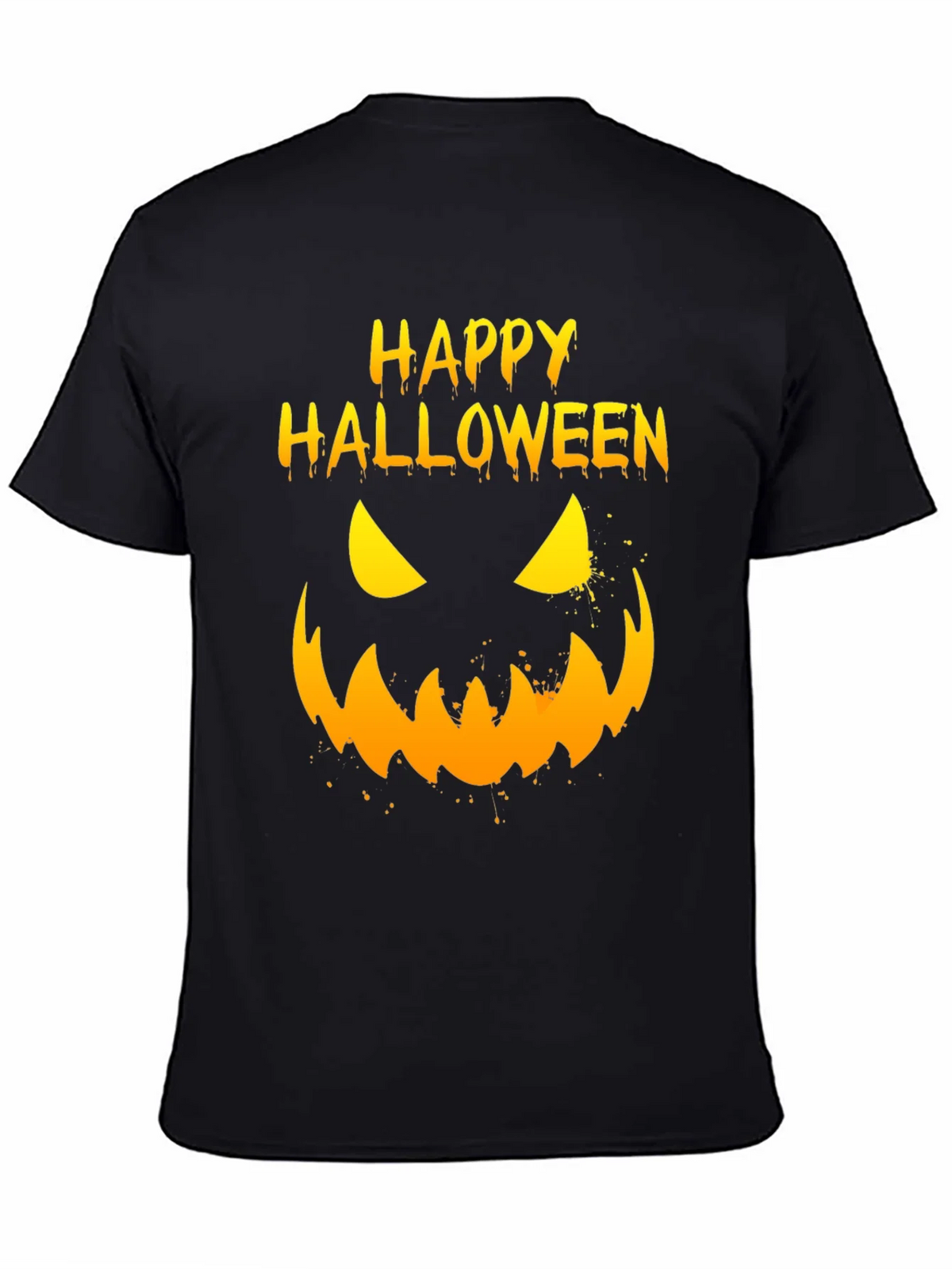Happy Halloween Pumpkin Face Graphic T-Shirt product image 4