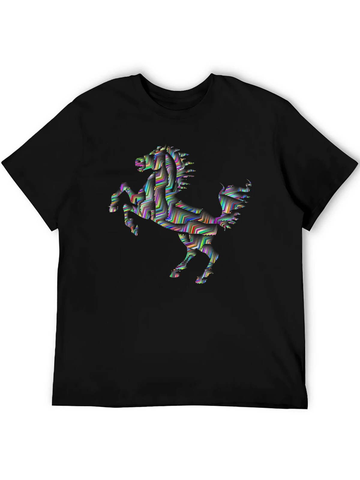Abstract Horse Graphic Tee - Black product image 5