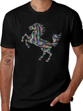 Abstract Horse Graphic Tee - Black product image 1