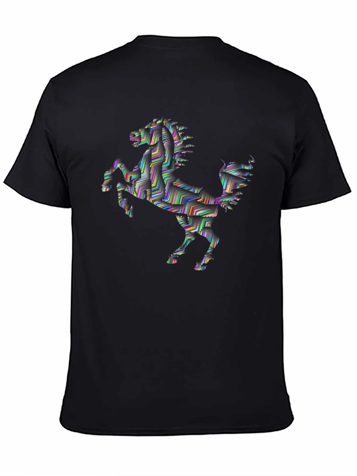 Abstract Horse Graphic Tee - Black product image 4
