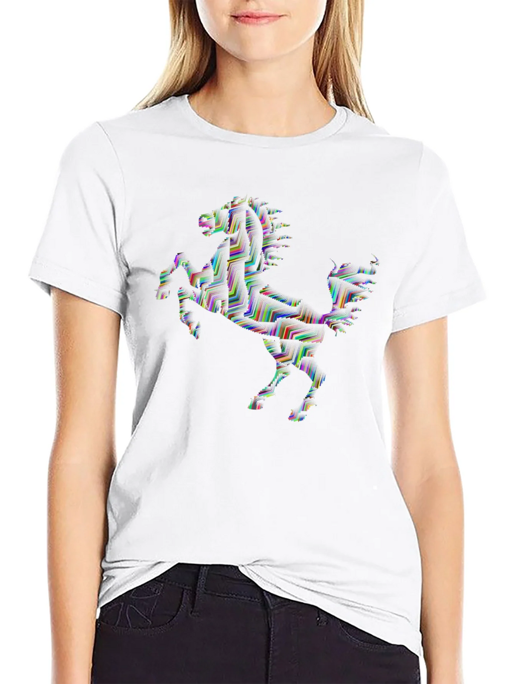 Abstract Horse Graphic Tee - Black product image 8
