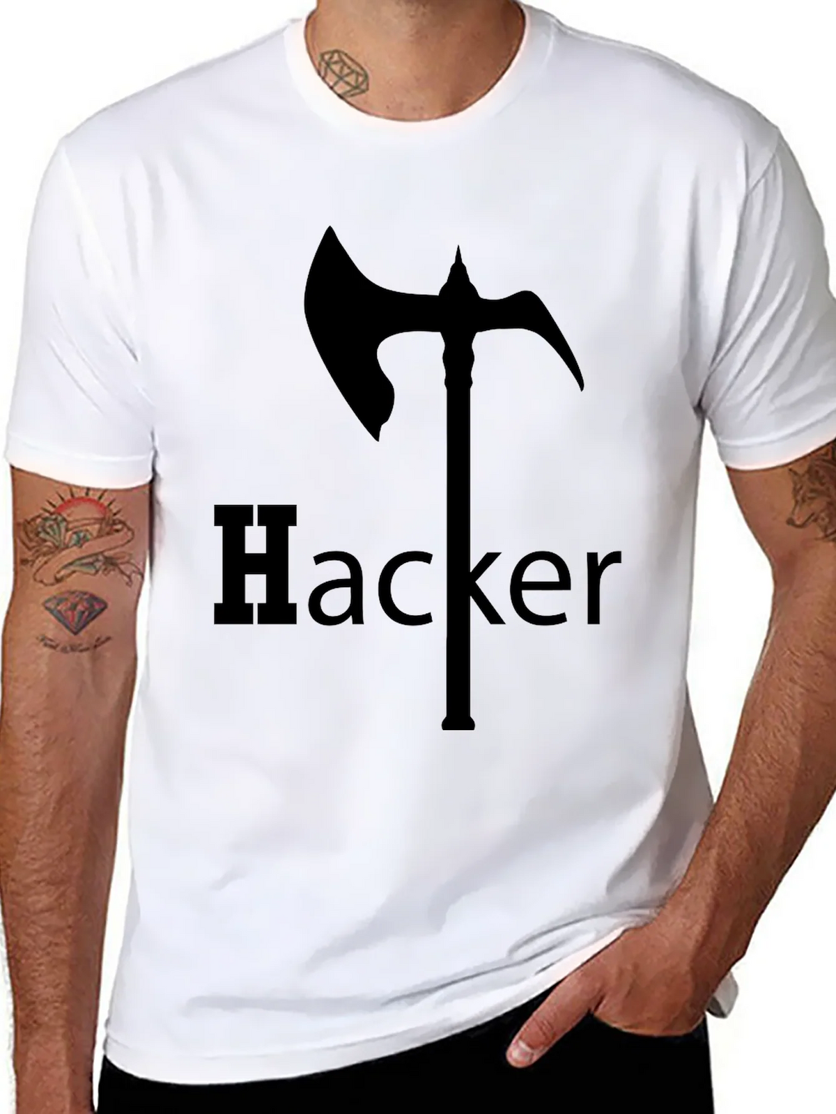 Hacker Axe T-Shirt - Edgy Graphic Tee product image 7