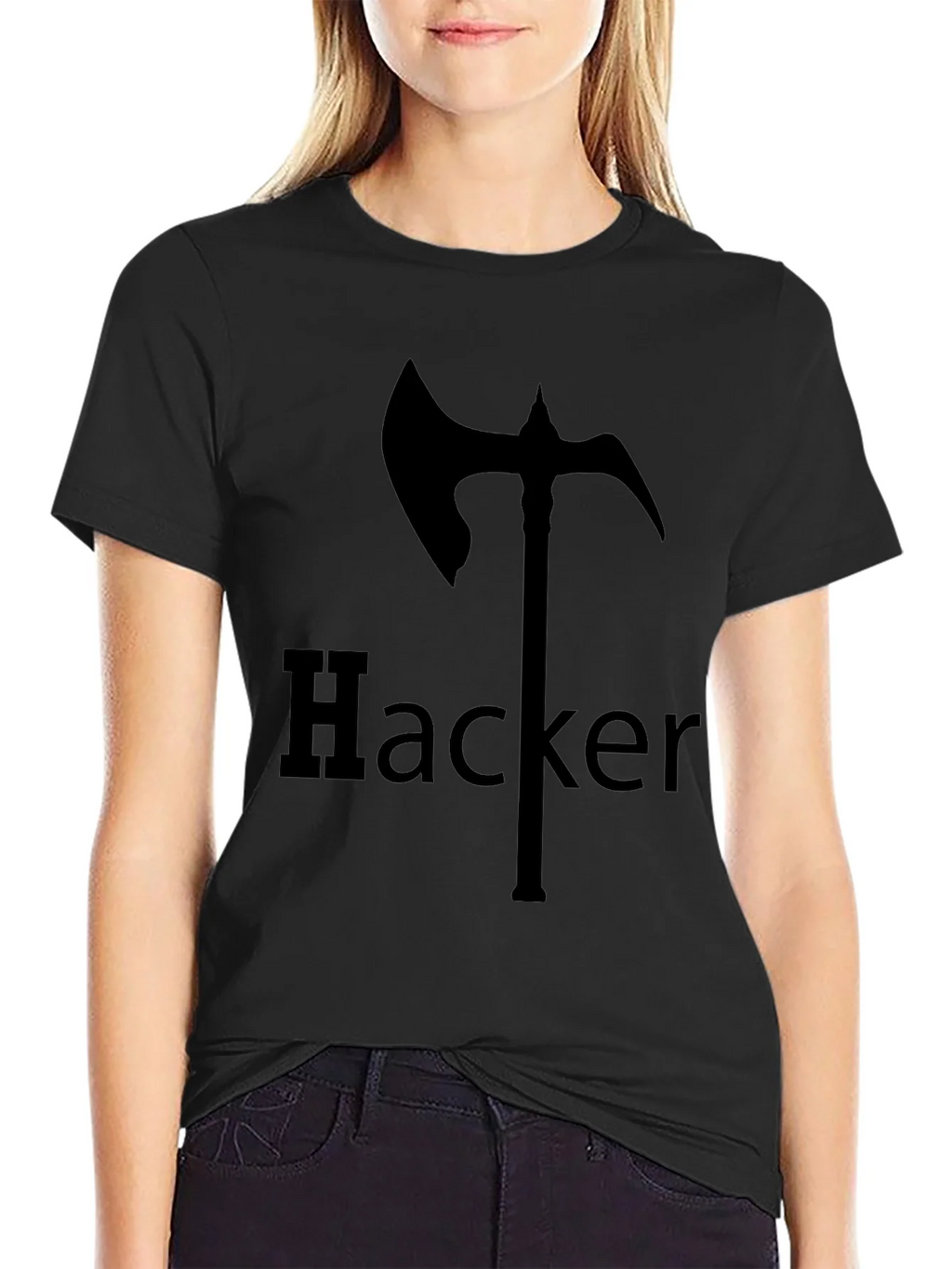 Hacker Axe T-Shirt - Edgy Graphic Tee product image 2