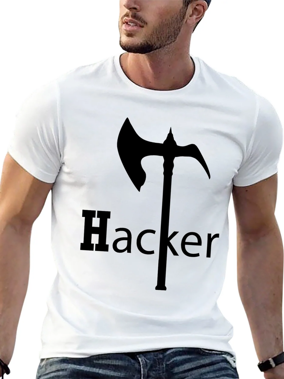 Hacker Axe T-Shirt - Edgy Graphic Tee product image 12