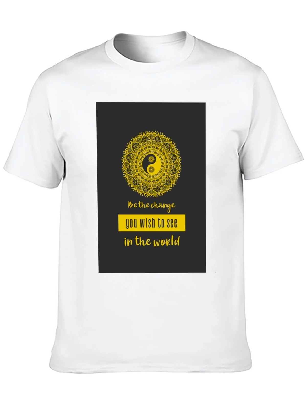 Yin Yang Mandala Graphic T-Shirt - Be the Change product image 9