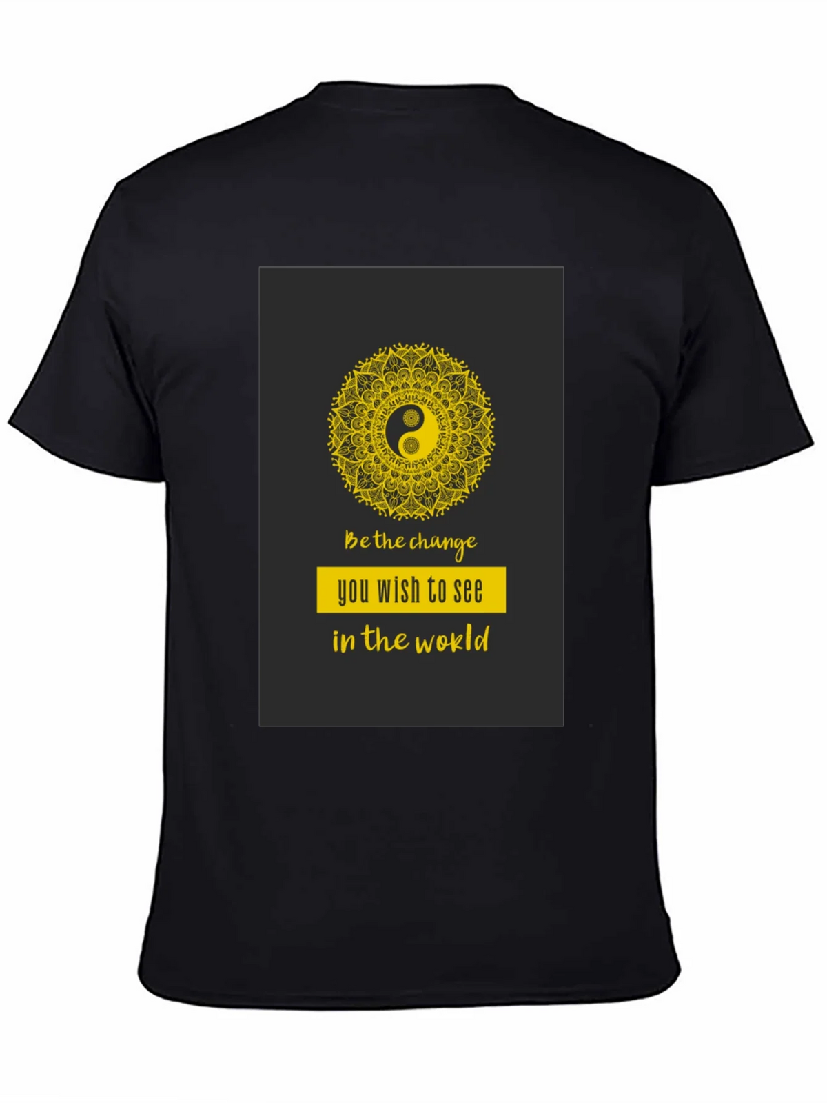 Yin Yang Mandala Graphic T-Shirt - Be the Change product image 4