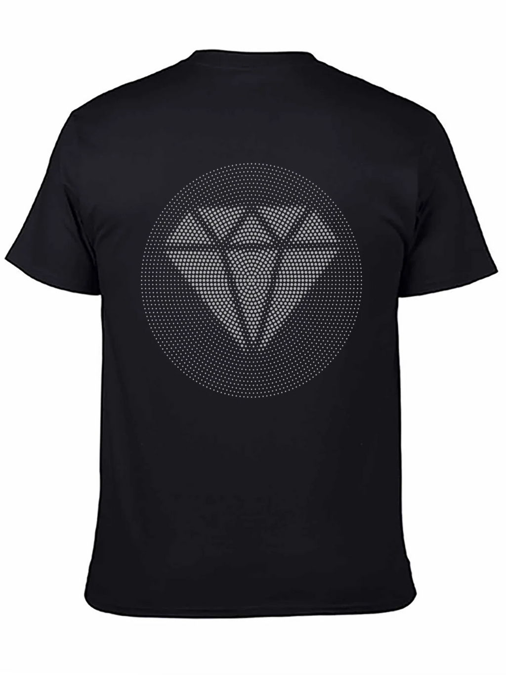 Diamond Dot Graphic Tee - Modern Black T-Shirt product image 4