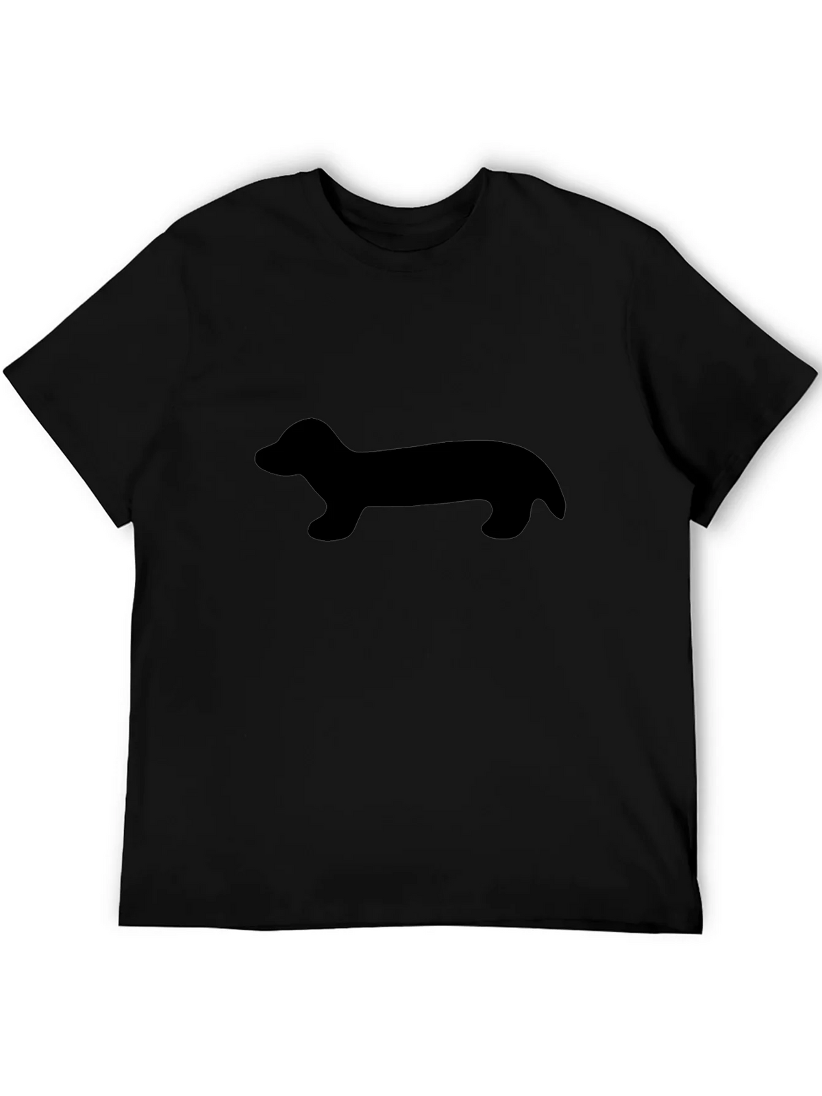 Dachshund Silhouette Black T-Shirt product image 5