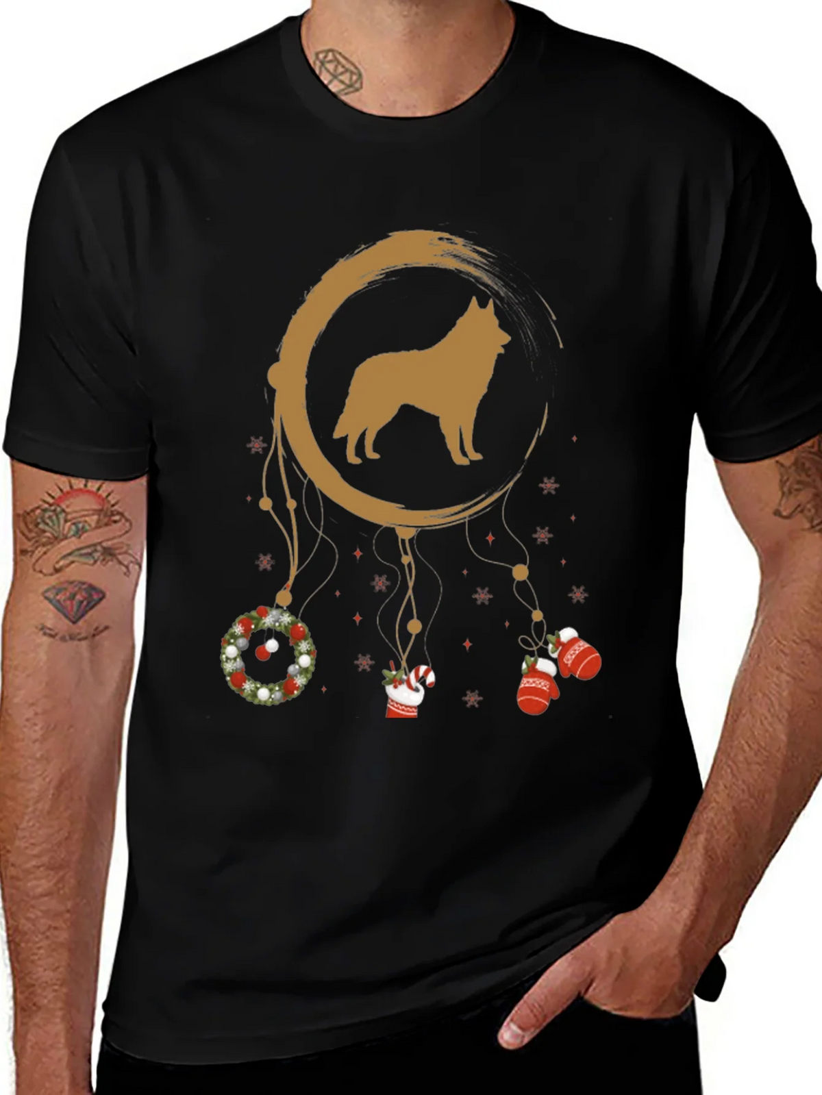 Dog Dreamcatcher Graphic Tee - Holiday Edition product image 1