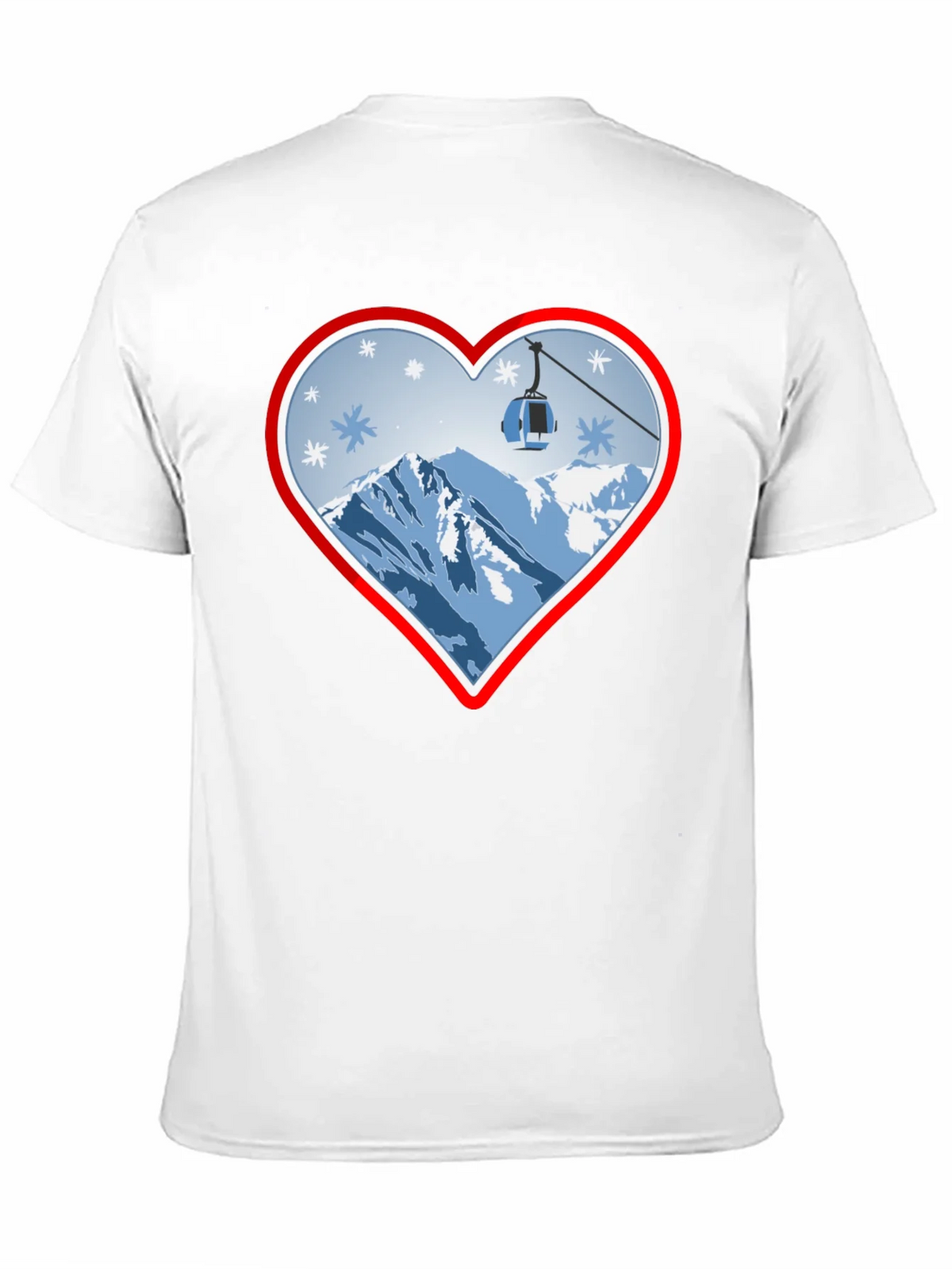 Heart Ski Lift Graphic Tee - Black product image 10
