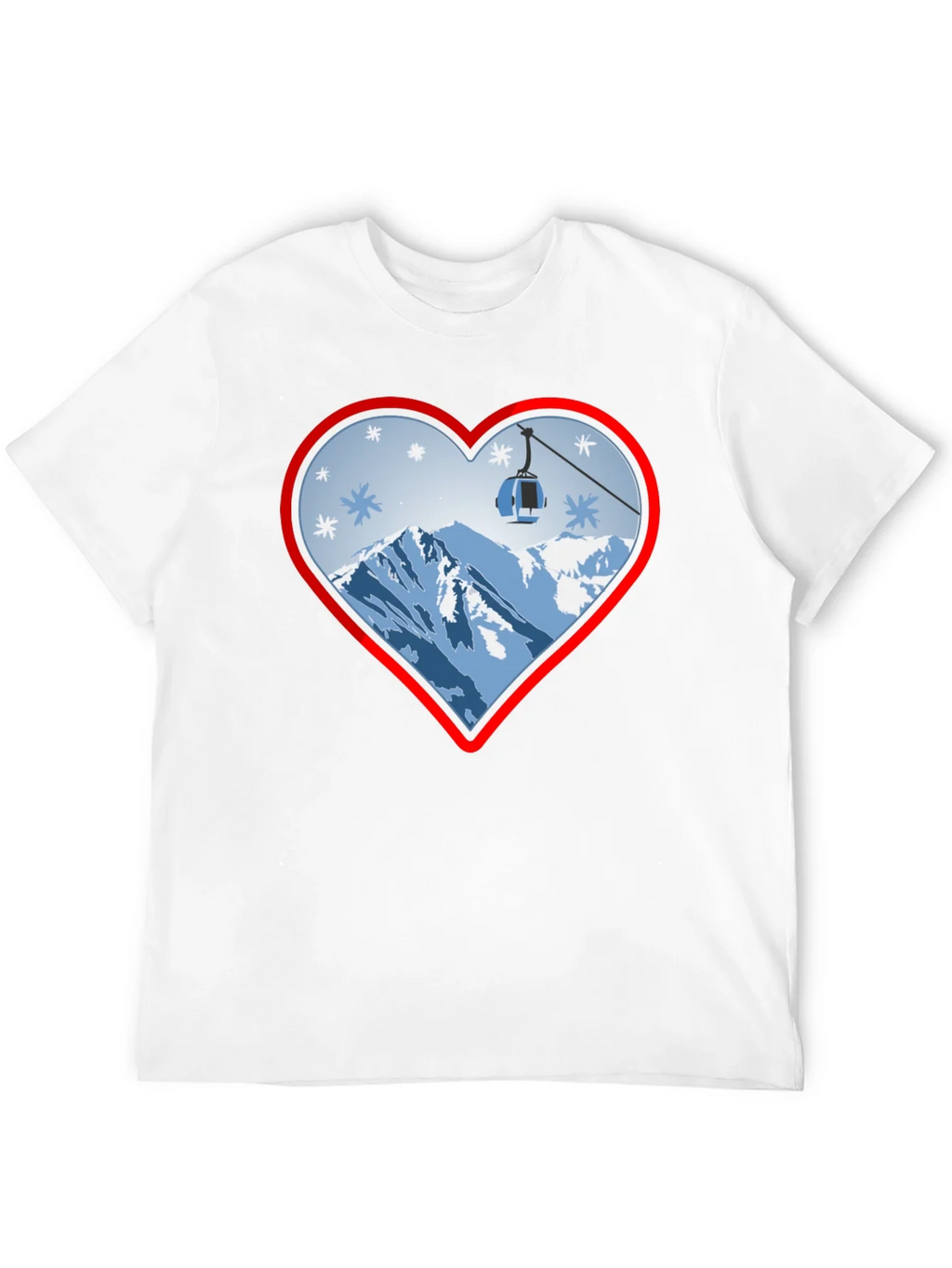 Heart Ski Lift Graphic Tee - Black product image 11