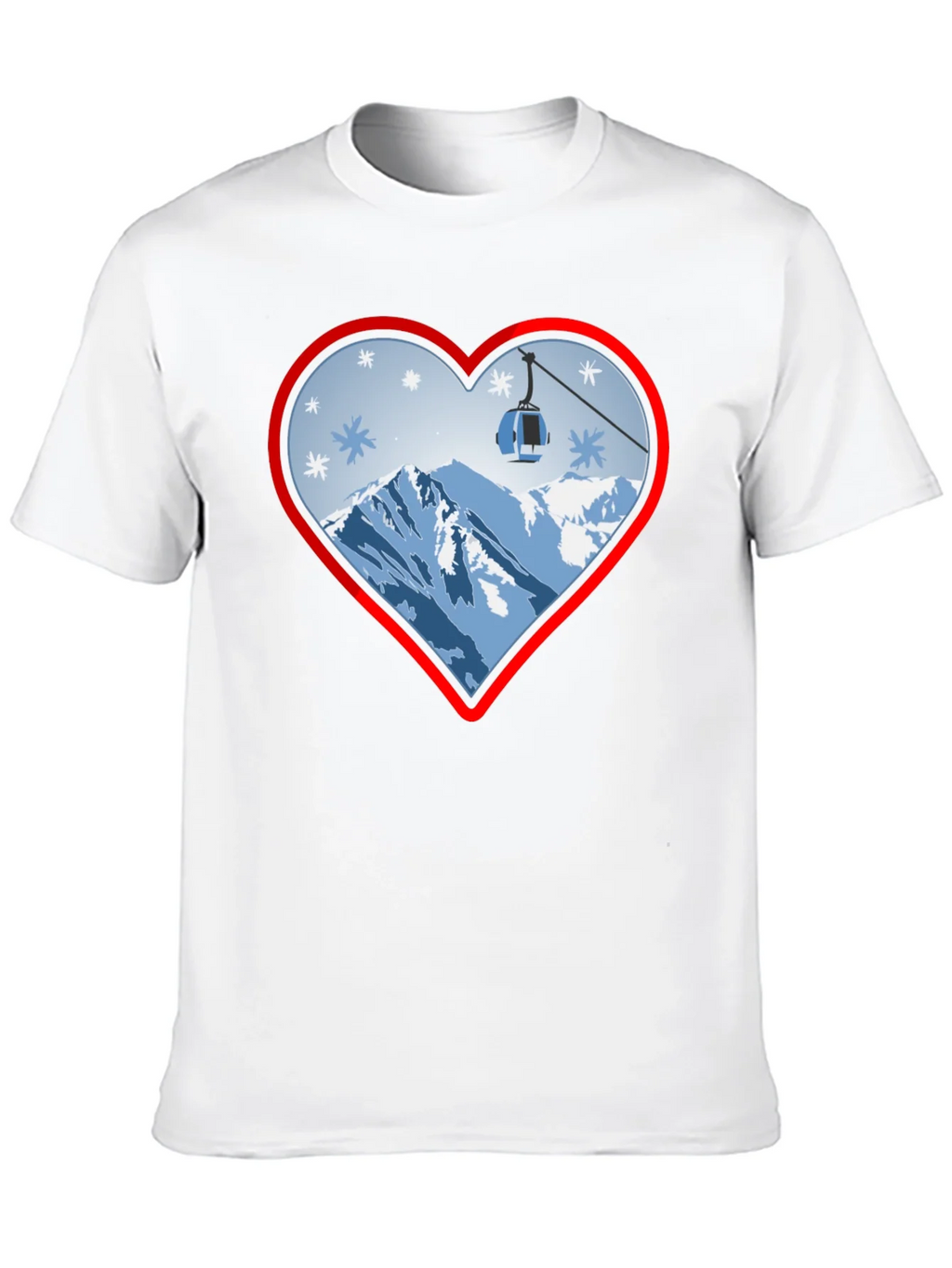 Heart Ski Lift Graphic Tee - Black product image 9
