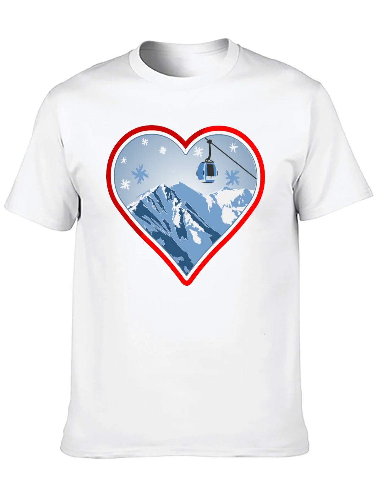 Heart Ski Lift Graphic Tee - Black product image 9