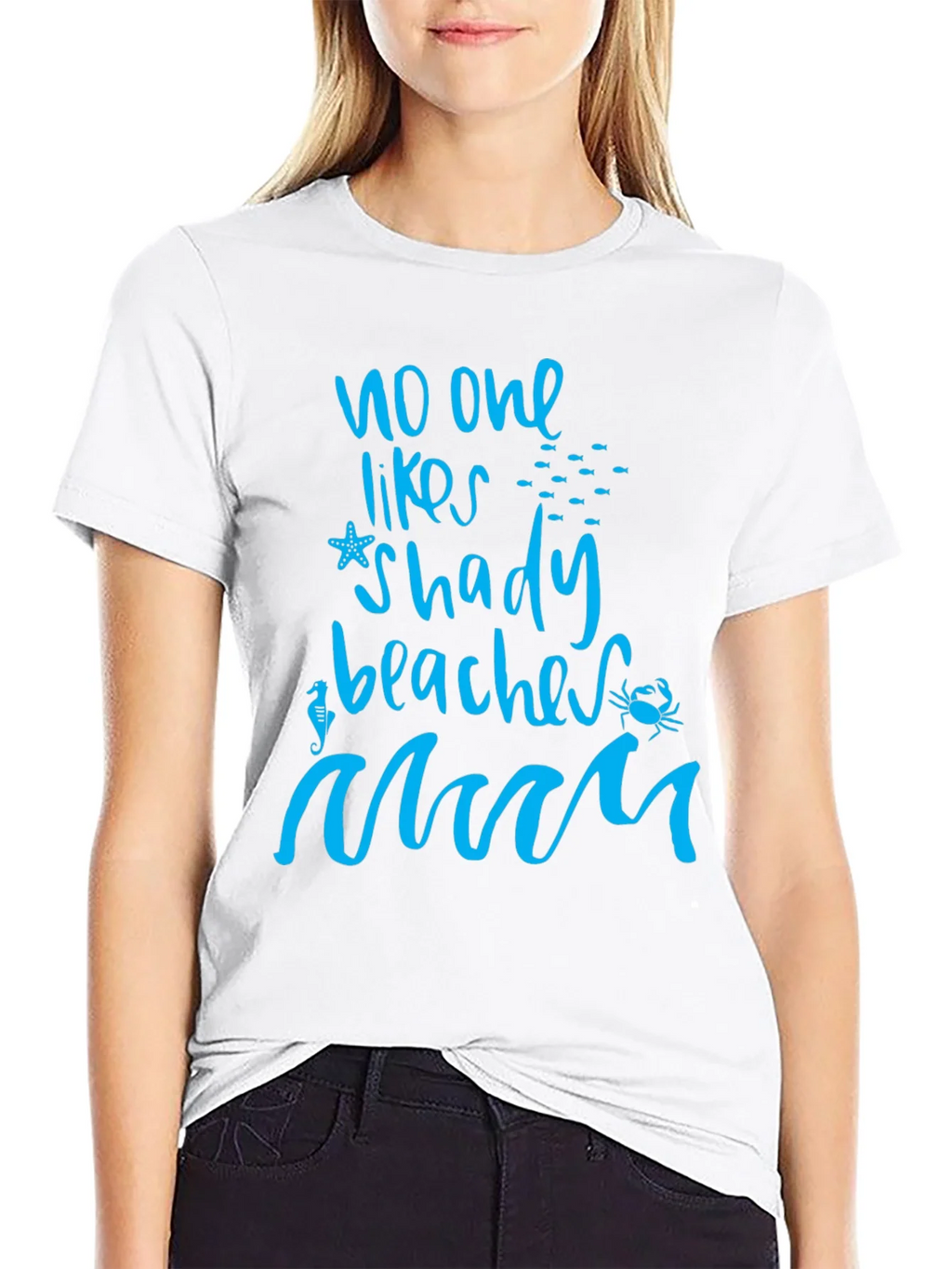 No One Likes Shady Beaches Graphic Tee product image 8