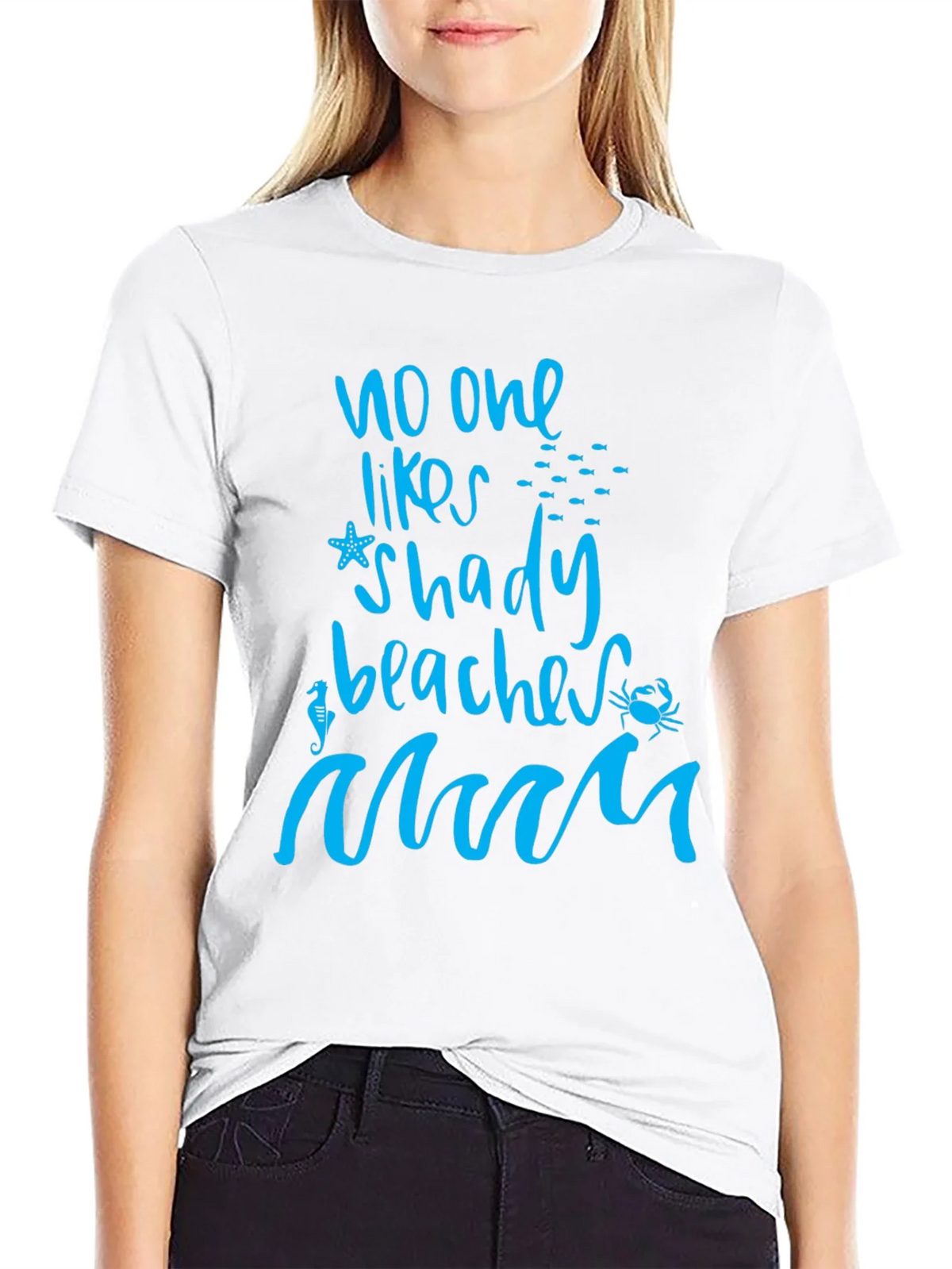 No One Likes Shady Beaches Graphic Tee product image 8