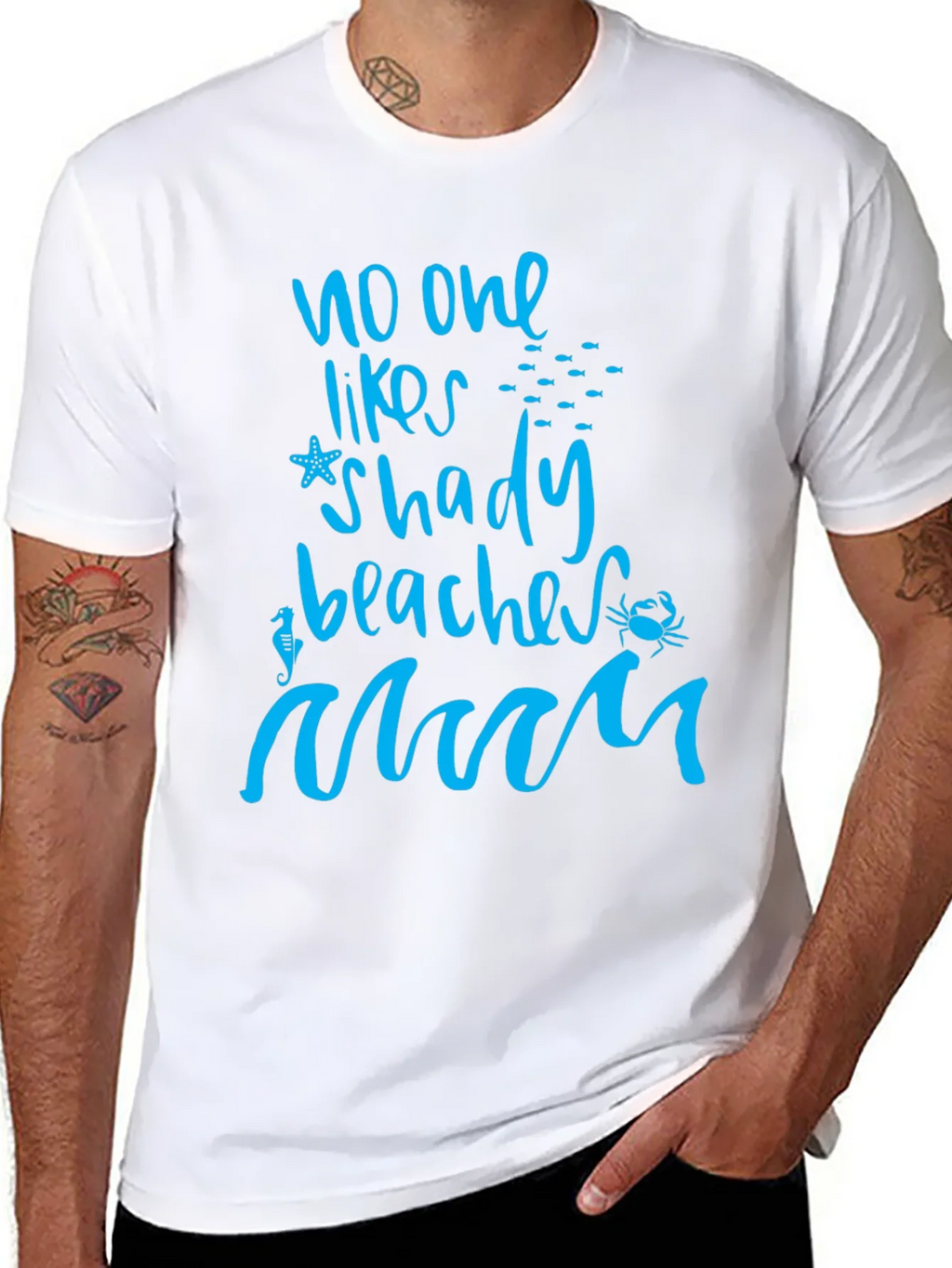 No One Likes Shady Beaches Graphic Tee product image 7