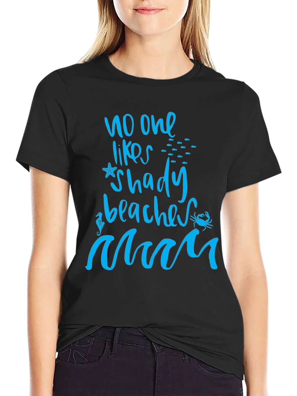 No One Likes Shady Beaches Graphic Tee product image 2