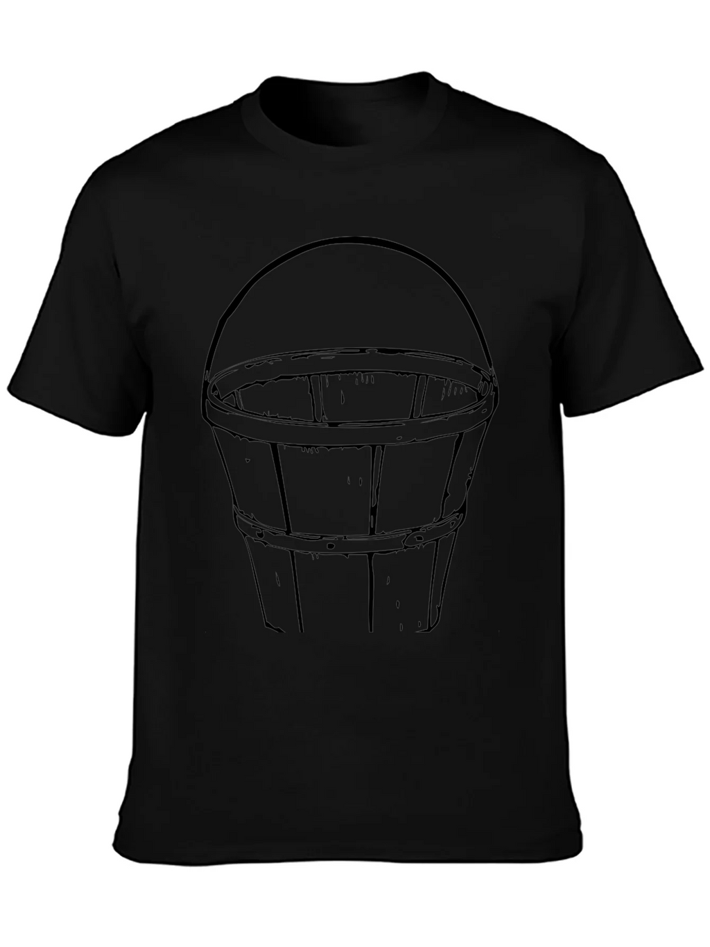 Bucket Graphic Tee - Classic Design Black Cotton T-Shirt product image 3