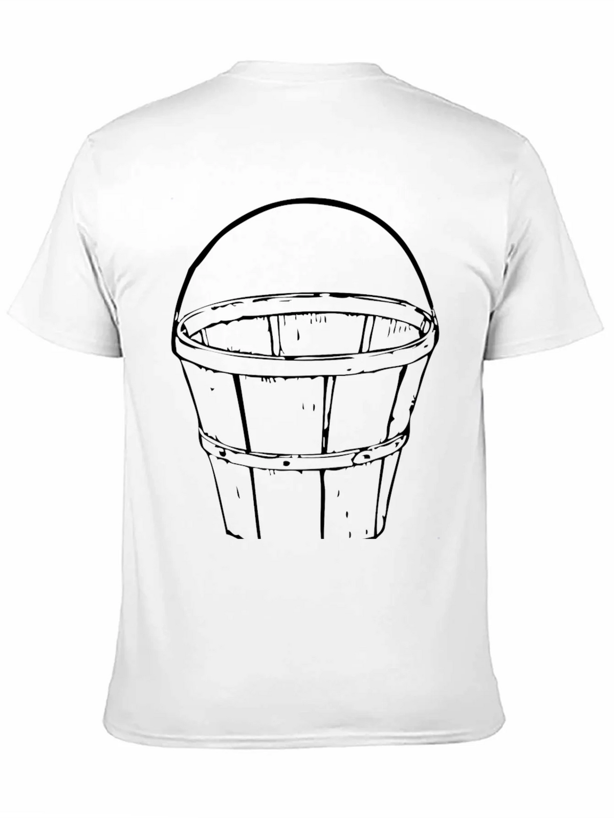 Bucket Graphic Tee - Classic Design Black Cotton T-Shirt product image 9