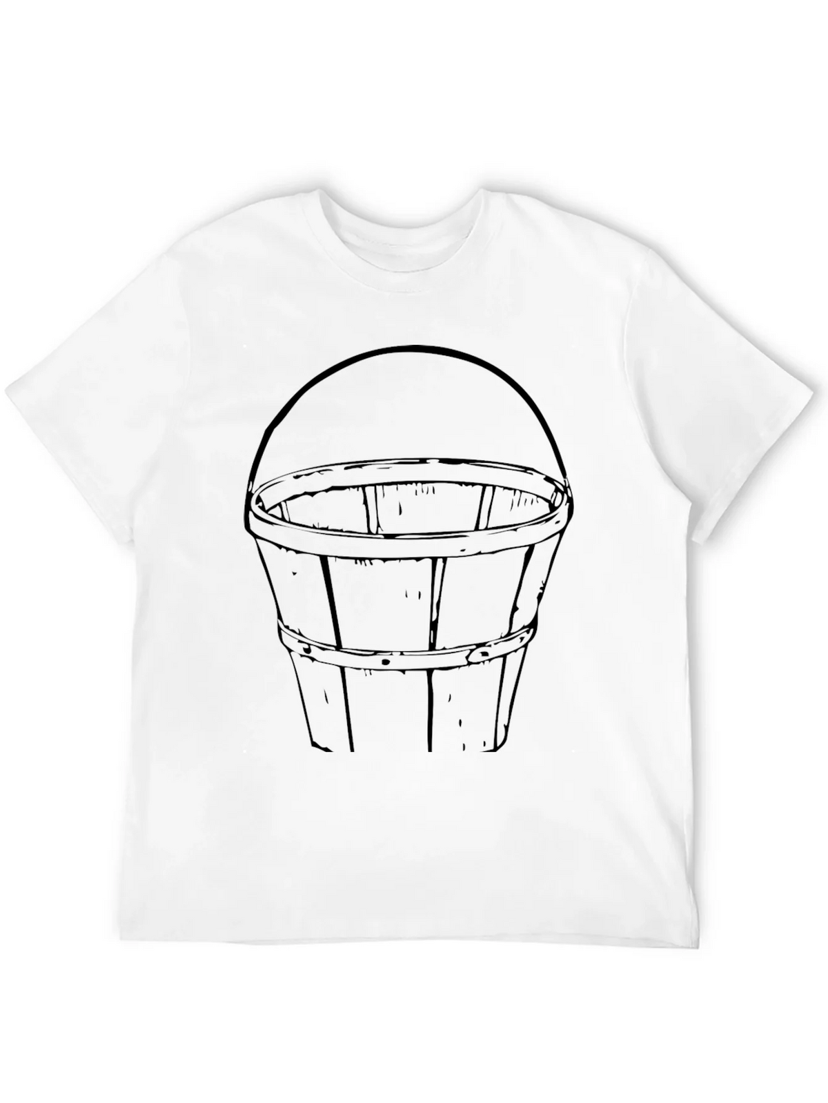Bucket Graphic Tee - Classic Design Black Cotton T-Shirt product image 10