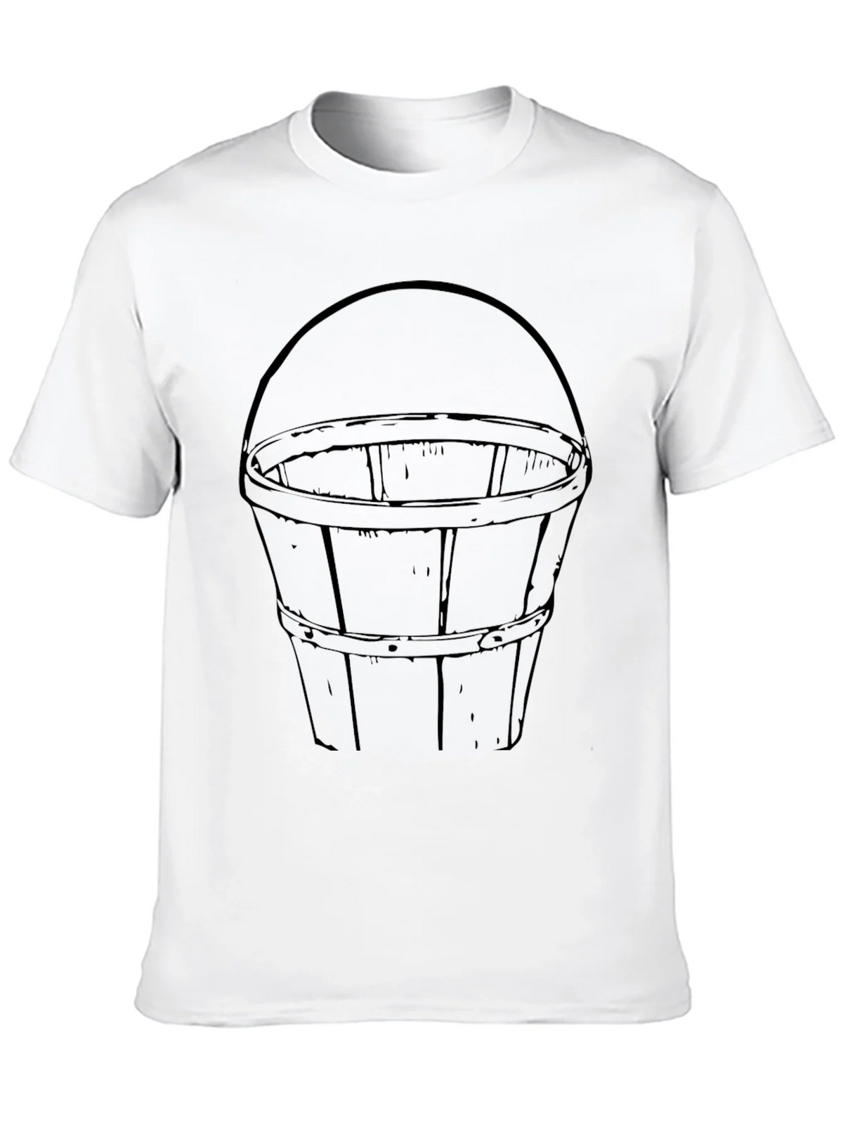 Bucket Graphic Tee - Classic Design Black Cotton T-Shirt product image 8