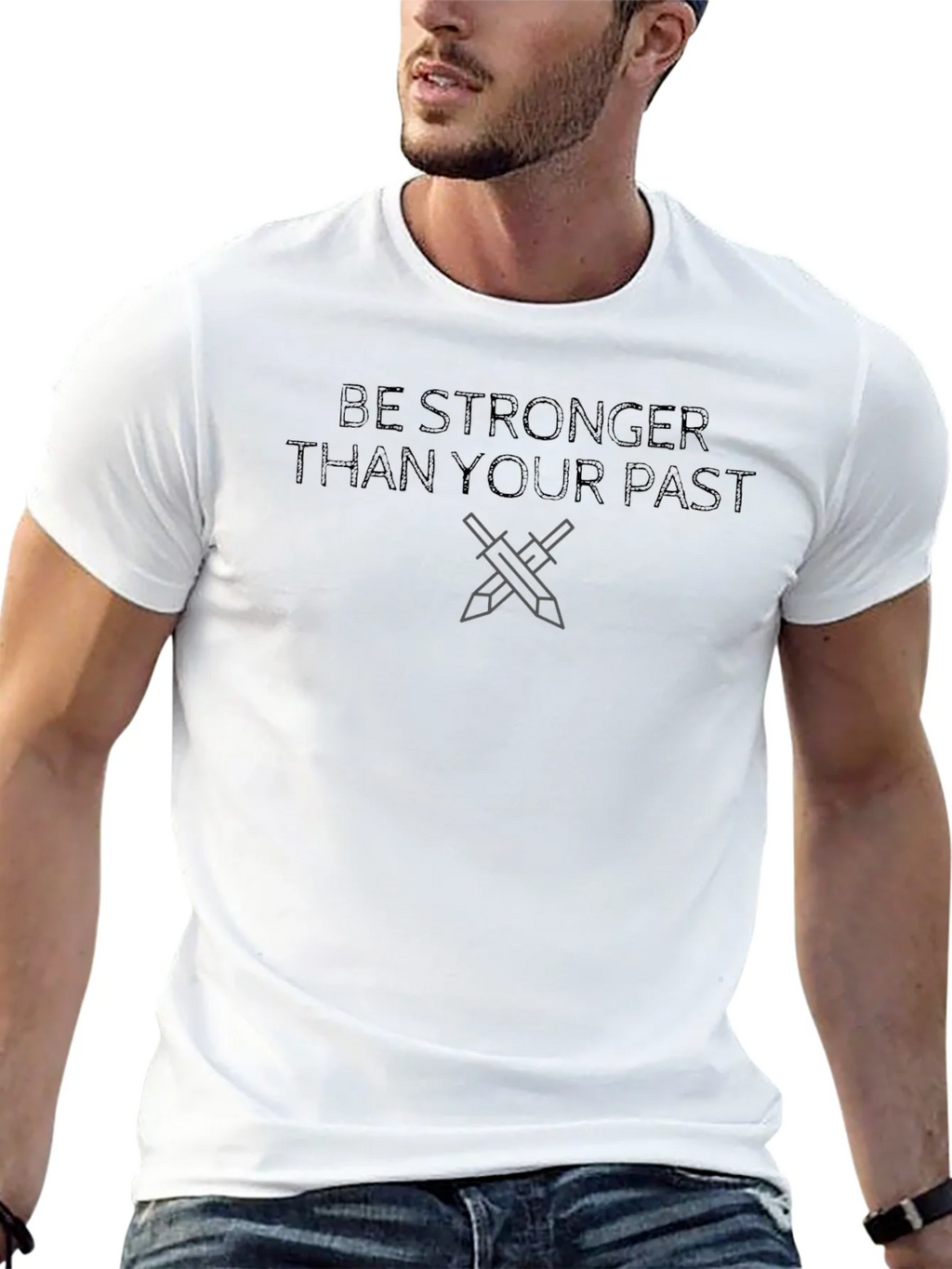Be Stronger Motivational Graphic T-Shirt product image 12