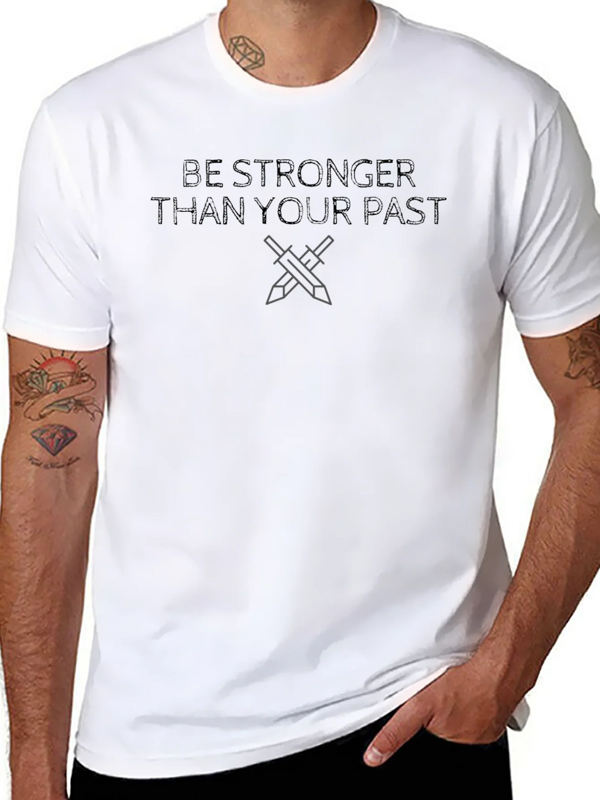 Be Stronger Motivational Graphic T-Shirt product image 7