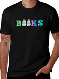 Colorful Books Graphic T-Shirt product image 1