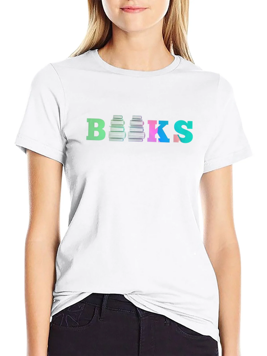 Colorful Books Graphic T-Shirt product image 8