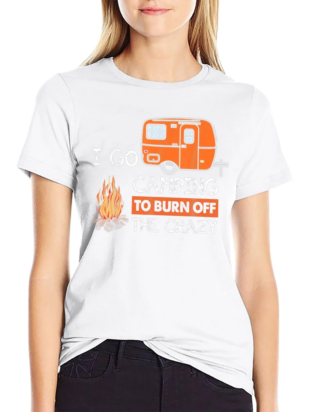 I Go Camping to Burn Off the Crazy T-Shirt product image 8