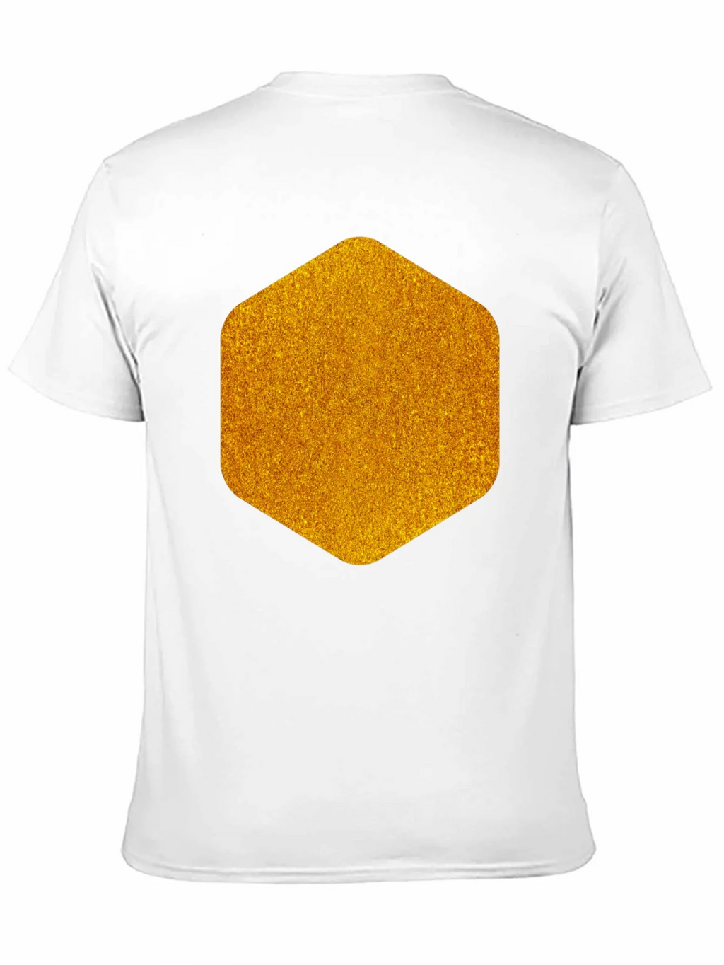 Geometric Gold Graphic Tee - Modern Mens Black T-Shirt product image 10