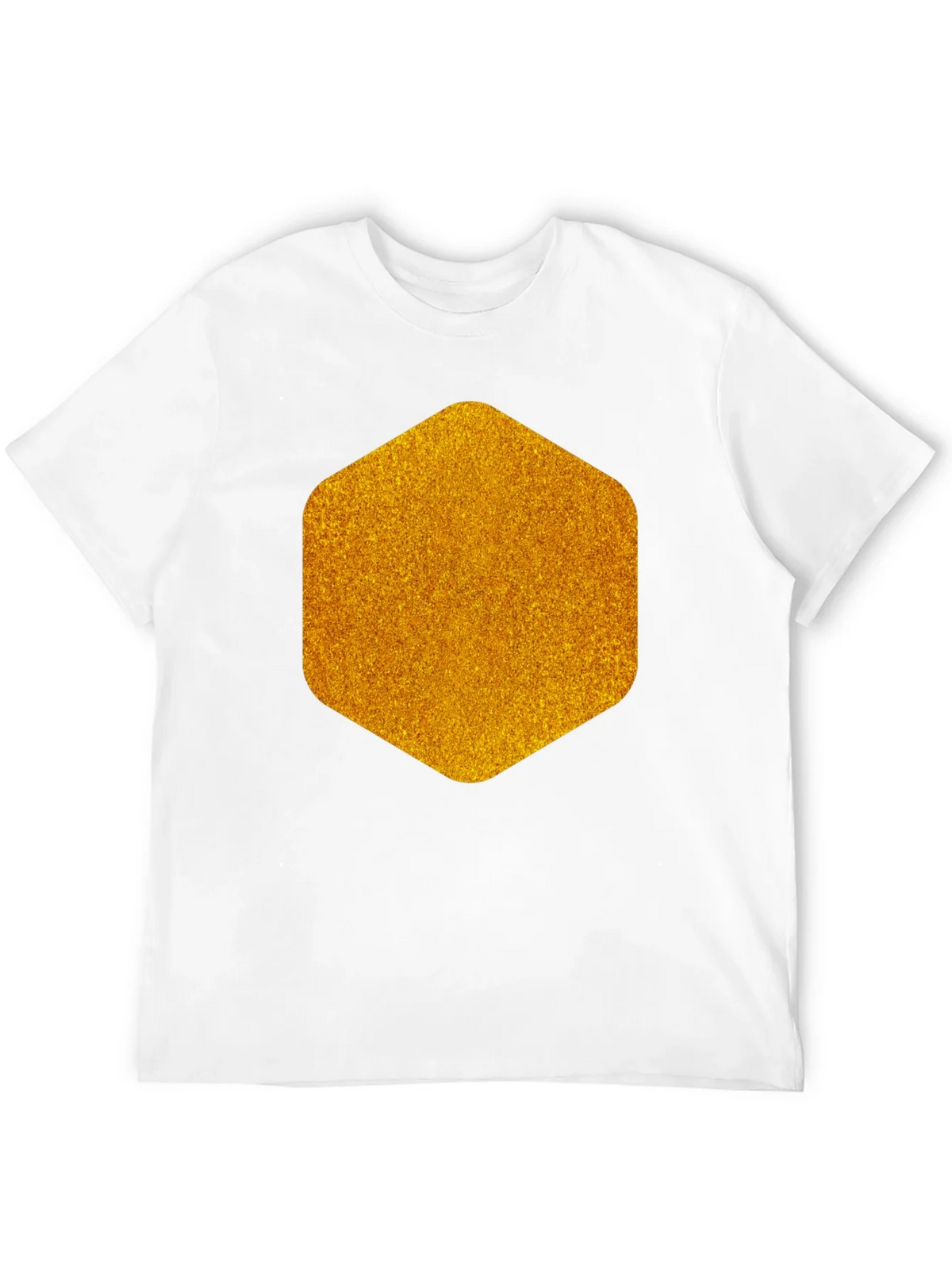 Geometric Gold Graphic Tee - Modern Mens Black T-Shirt product image 11