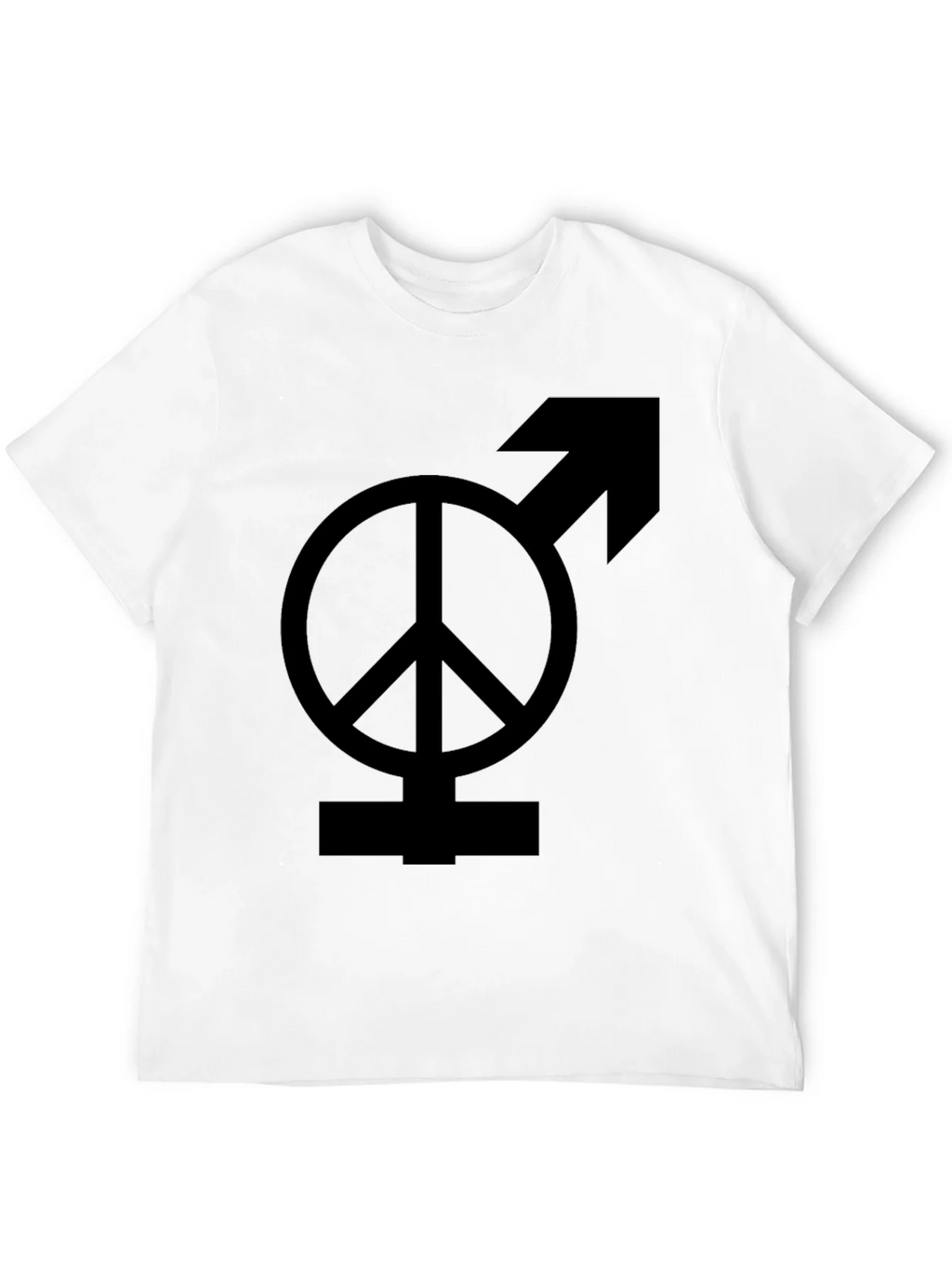 Peace & Male Symbol Black Graphic Tee product image 8