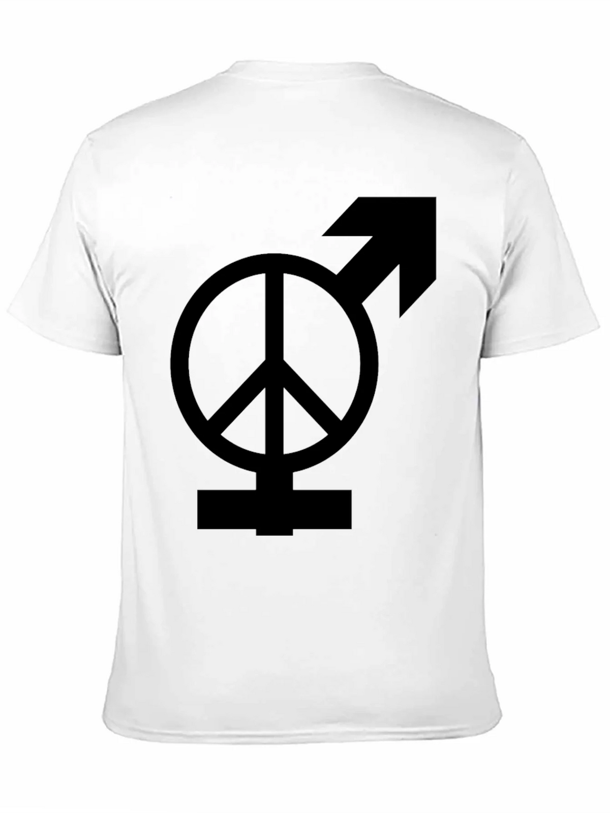 Peace & Male Symbol Black Graphic Tee product image 7