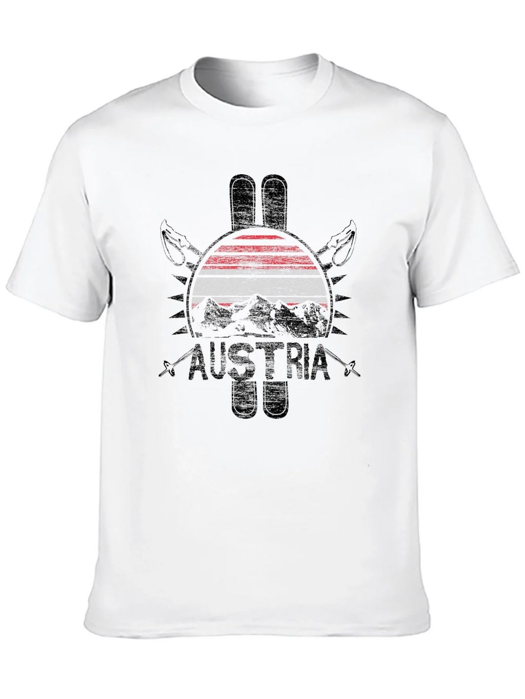 Austria Flag Ski Graphic T-Shirt product image 9
