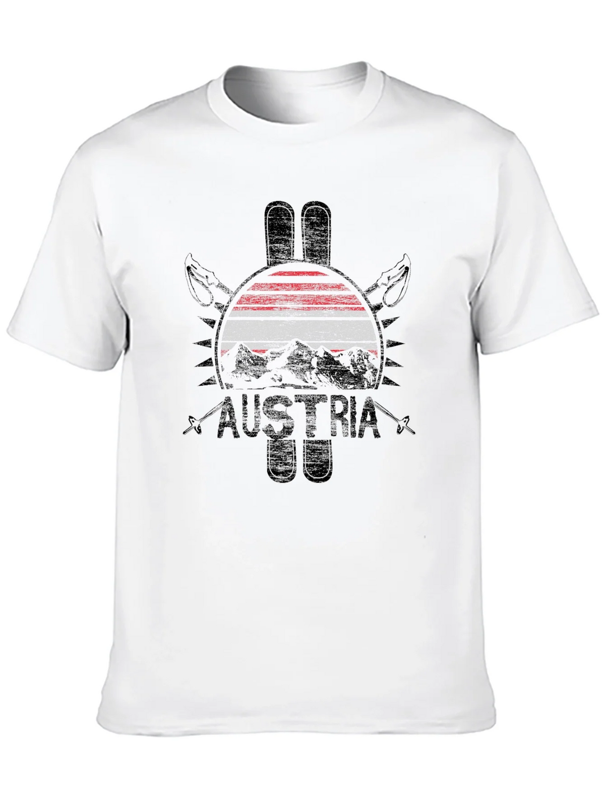Austria Flag Ski Graphic T-Shirt product image 9