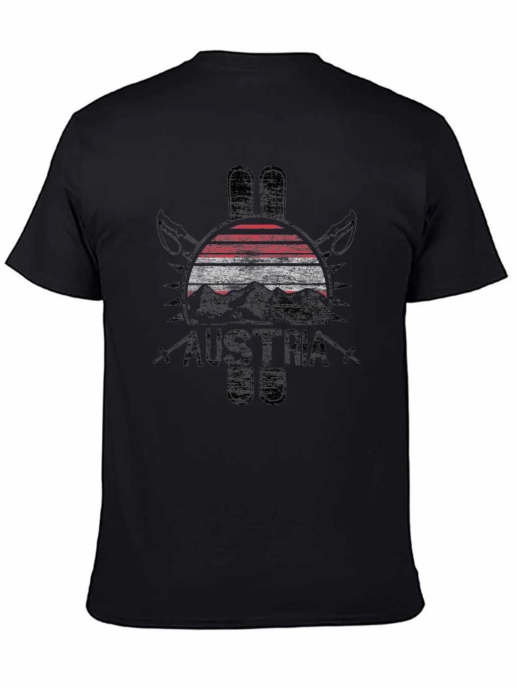 Austria Flag Ski Graphic T-Shirt product image 4