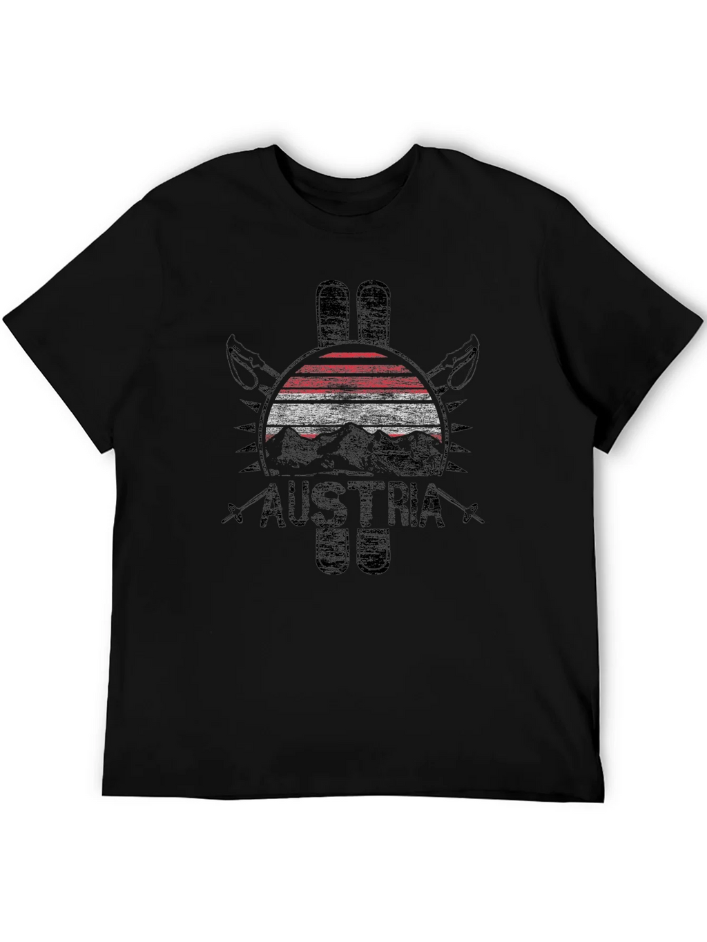 Austria Flag Ski Graphic T-Shirt product image 5