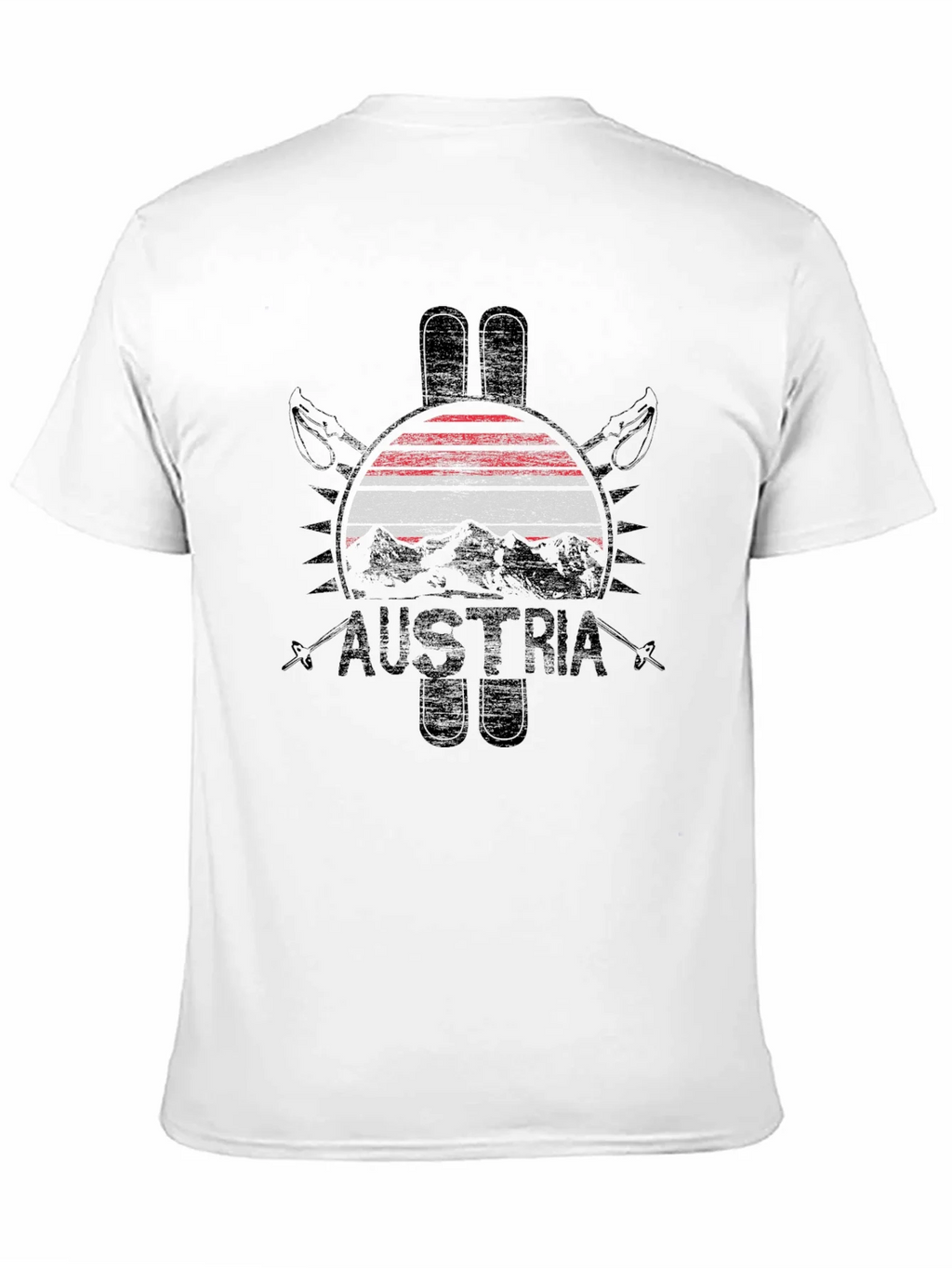 Austria Flag Ski Graphic T-Shirt product image 10