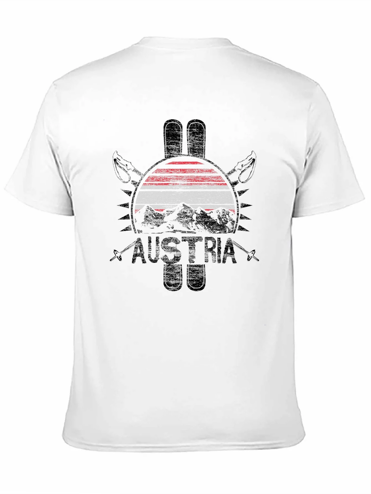 Austria Flag Ski Graphic T-Shirt product image 10