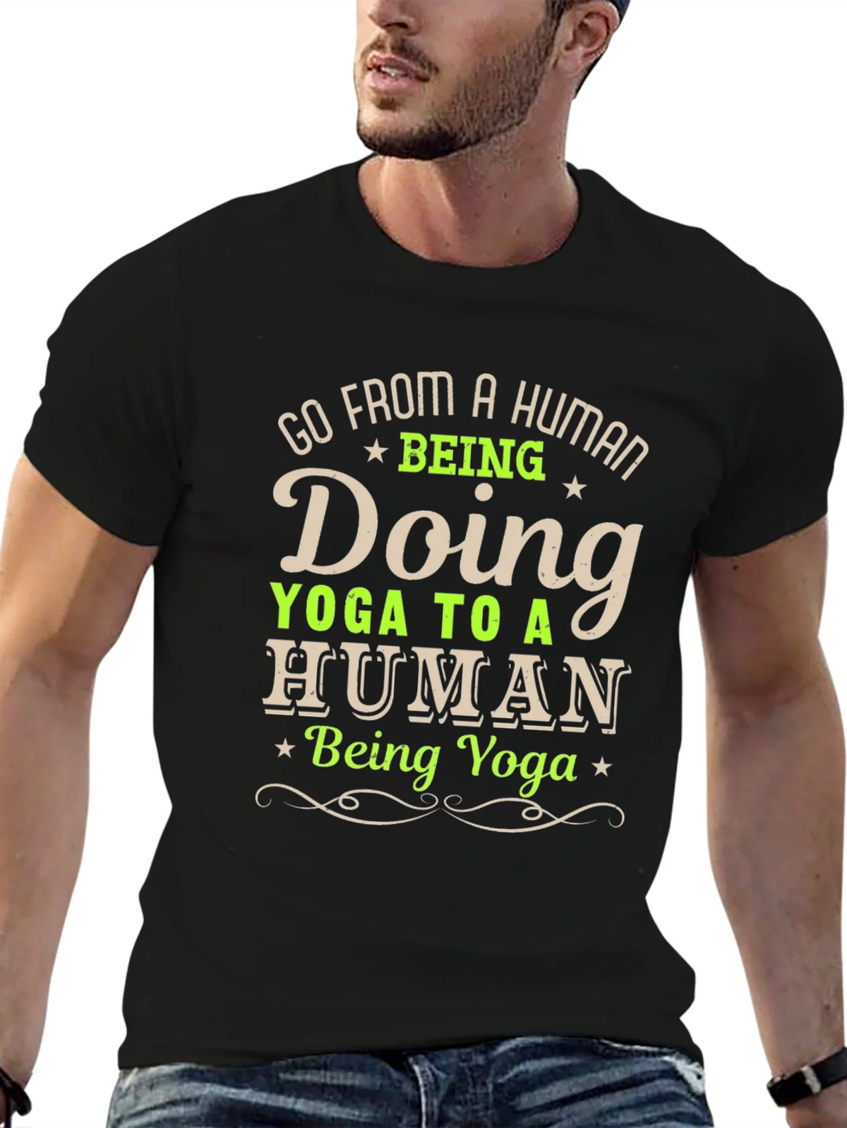 Yoga Human T-Shirt - Funny Lover Tee product image 6