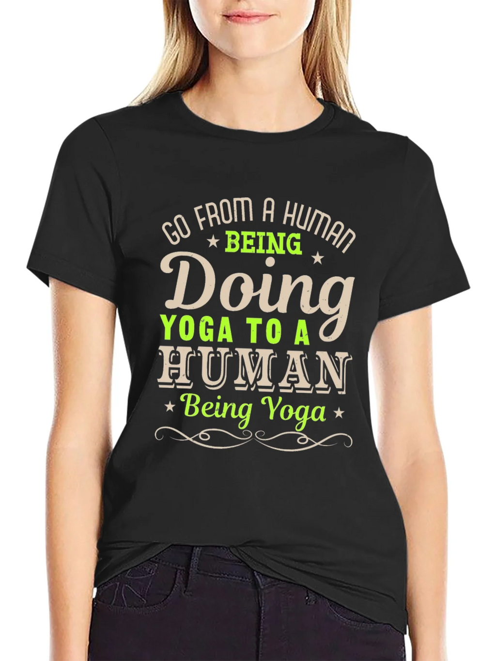 Yoga Human T-Shirt - Funny Lover Tee product image 2