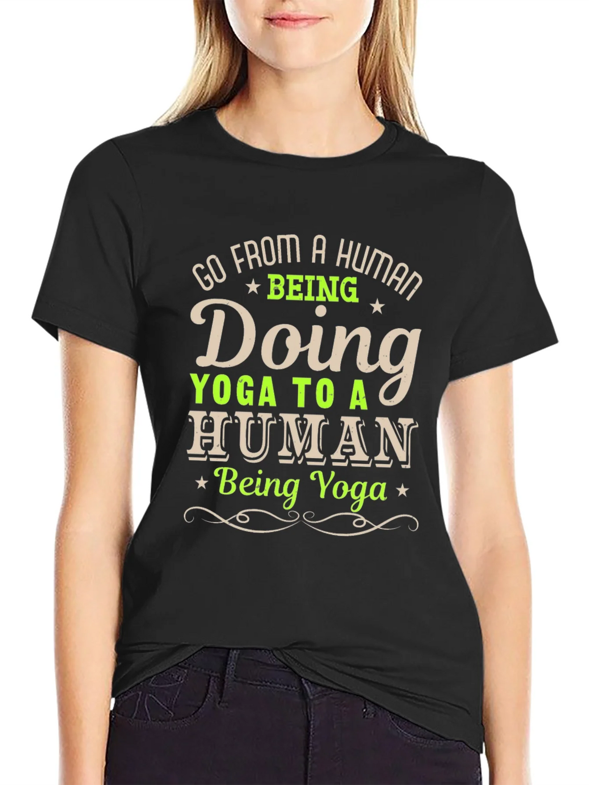 Yoga Human T-Shirt - Funny Lover Tee product image 2