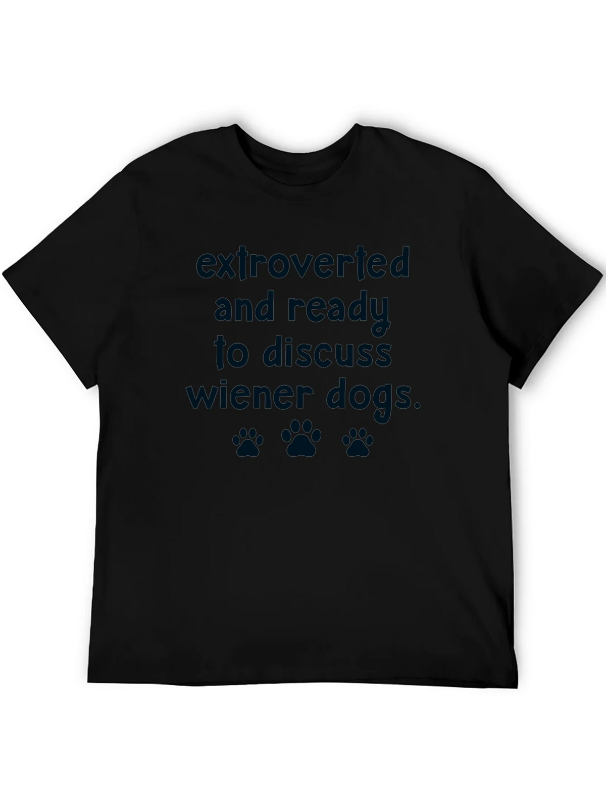 Extroverted Wiener Dog Graphic Tee - Novelty T-Shirt product image 5