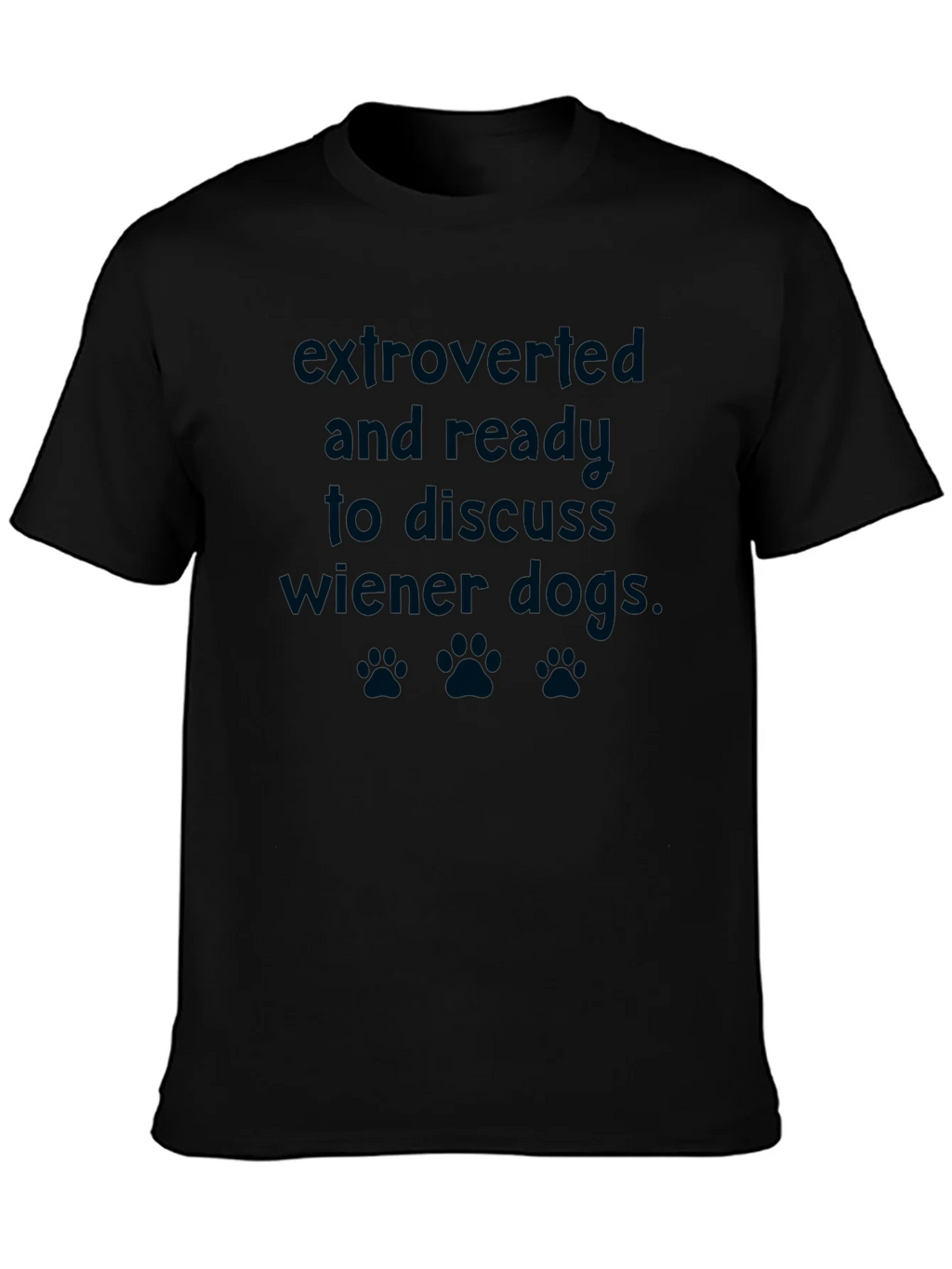 Extroverted Wiener Dog Graphic Tee - Novelty T-Shirt product image 3