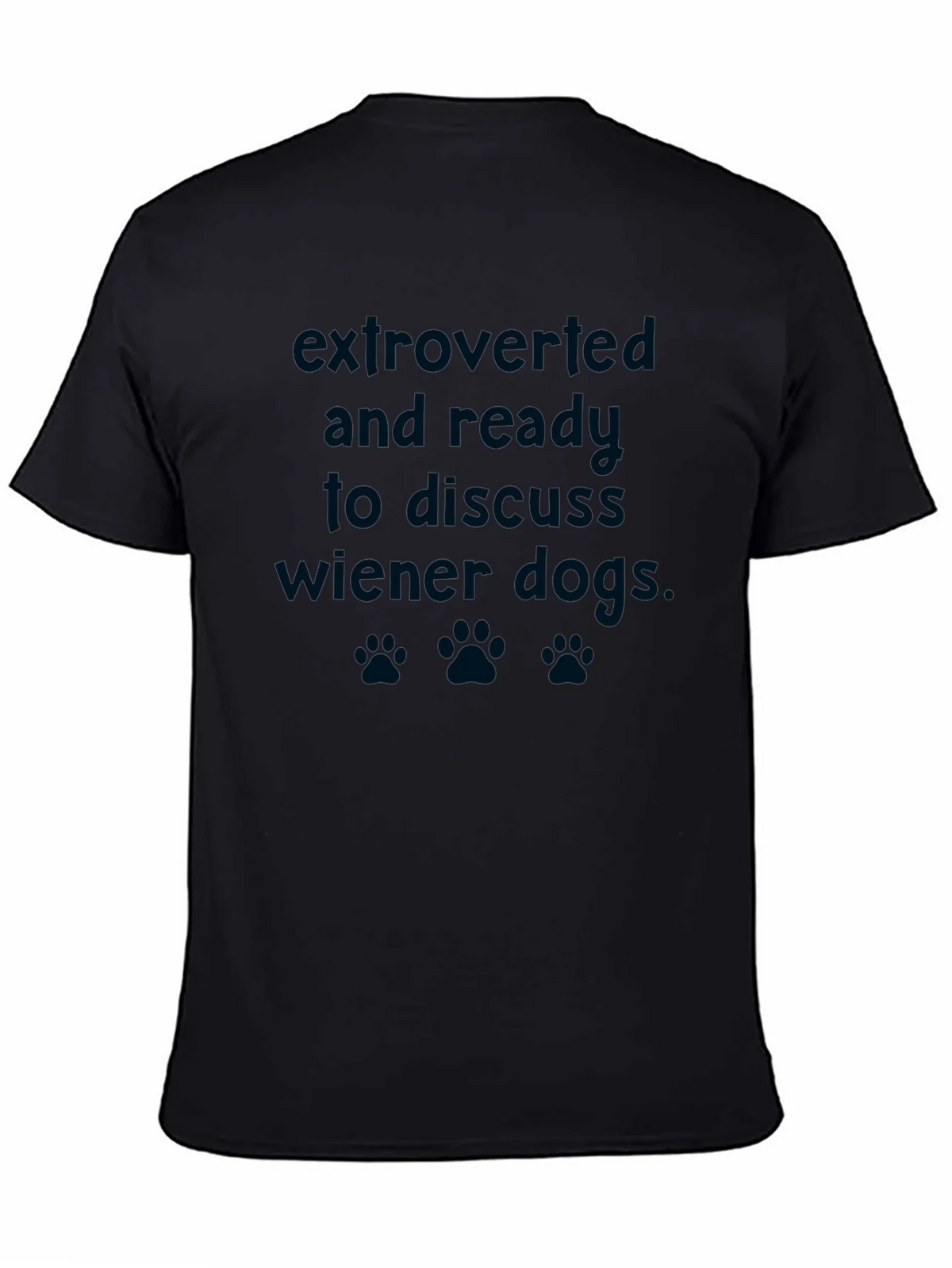 Extroverted Wiener Dog Graphic Tee - Novelty T-Shirt product image 4