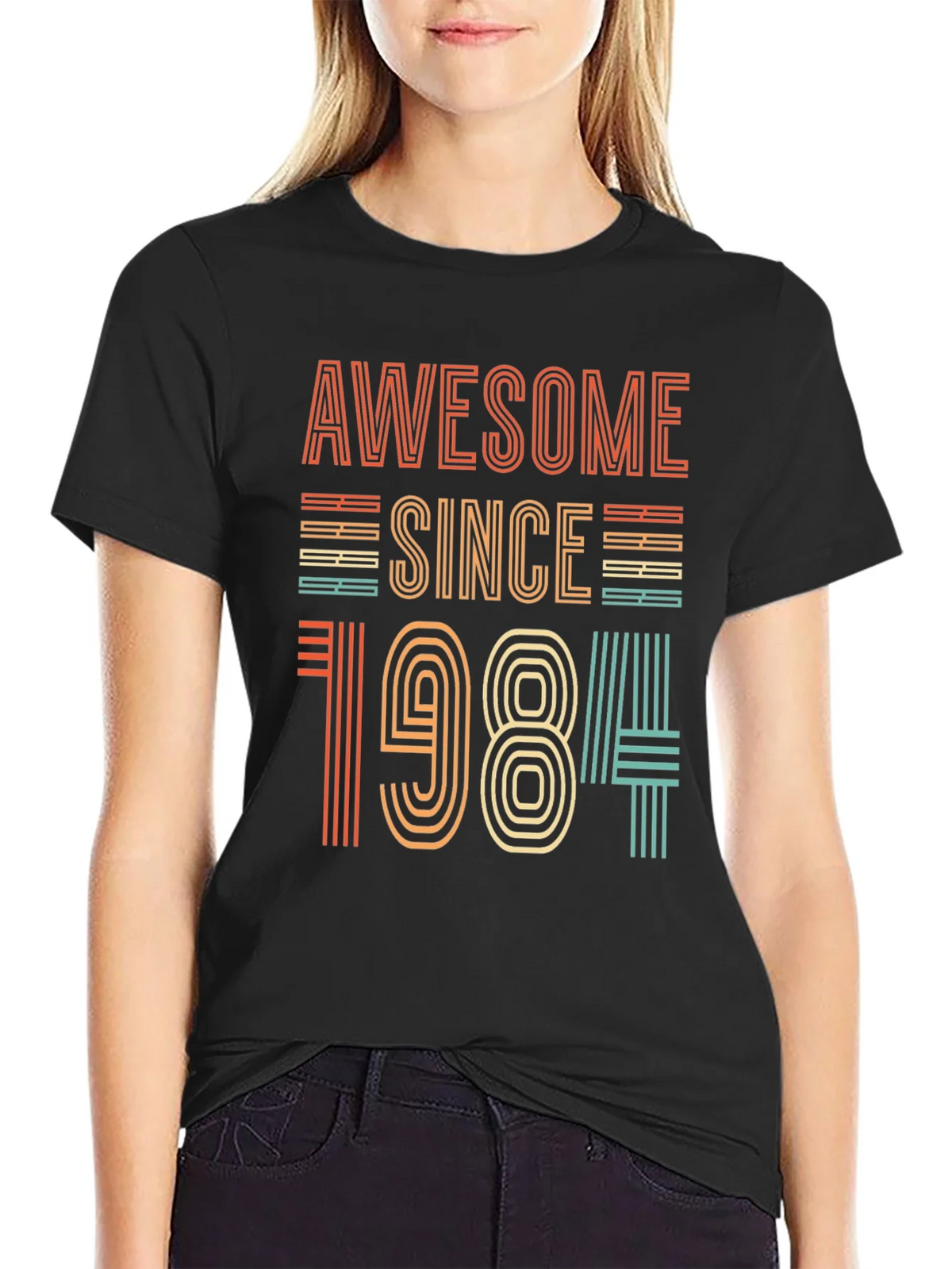 Awesome Since 1984 T-Shirt - Retro Birthday Gift product image 2