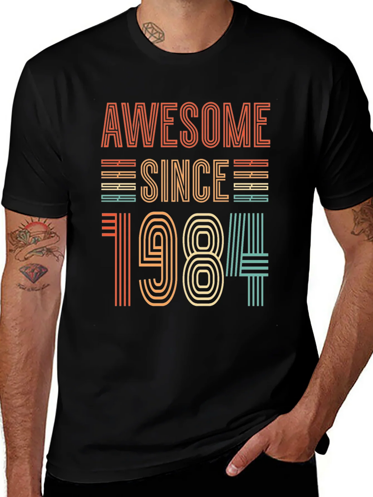 Awesome Since 1984 T-Shirt - Retro Birthday Gift product image 1