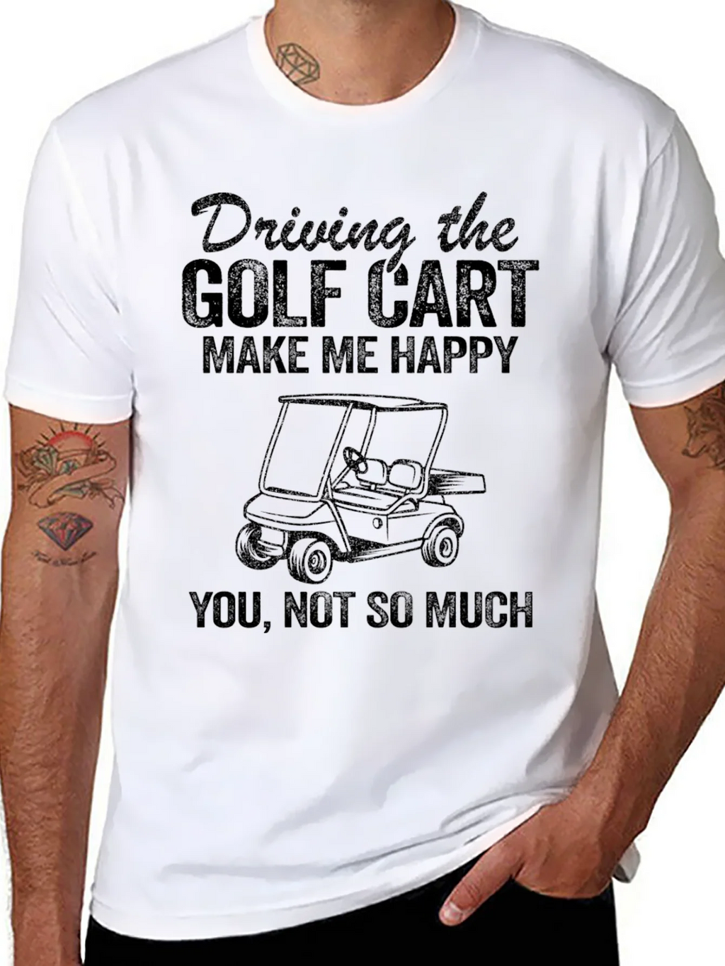 Golf Cart T-Shirt - Driving Makes Me Happy product image 7