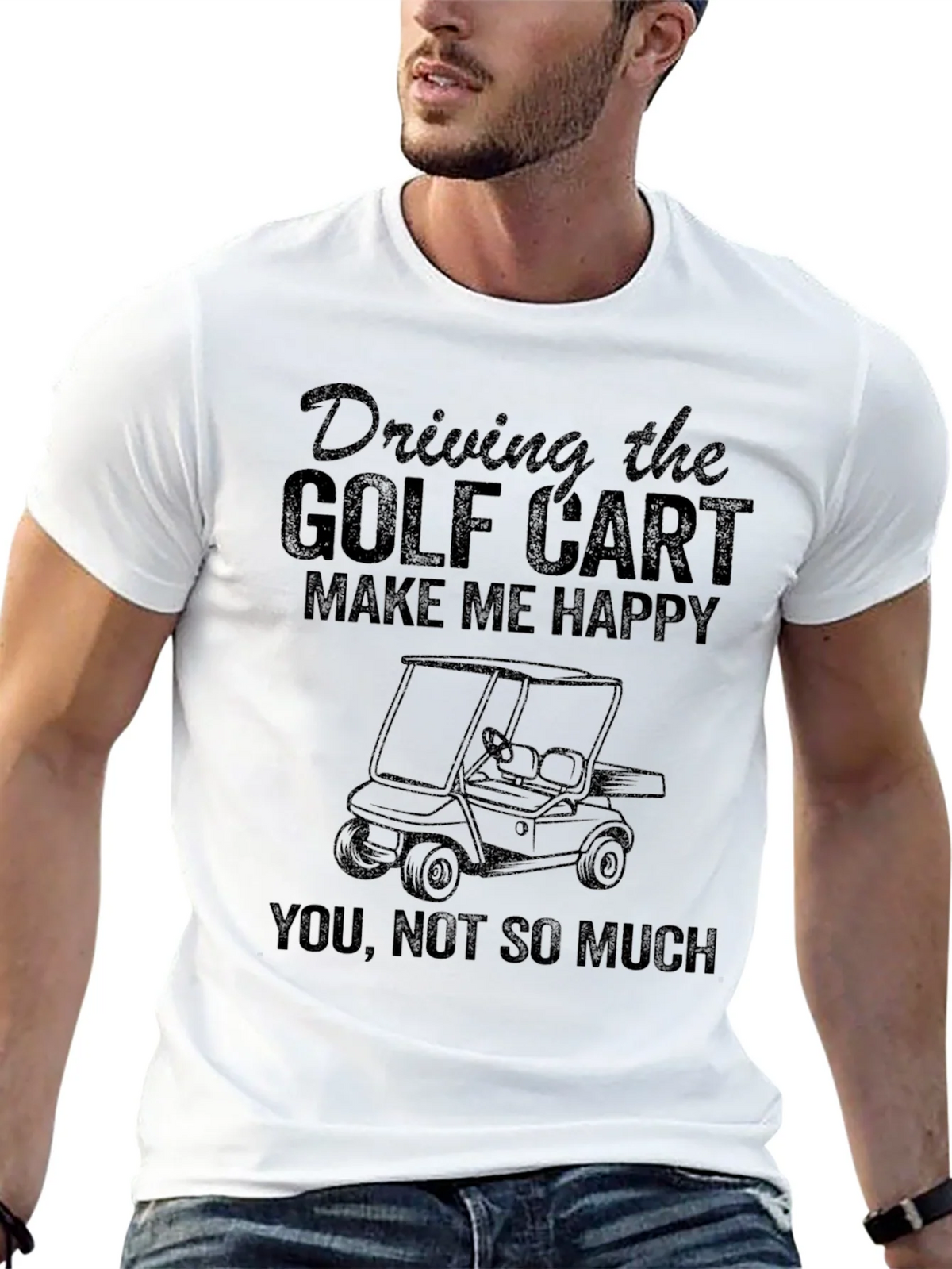 Golf Cart T-Shirt - Driving Makes Me Happy product image 12